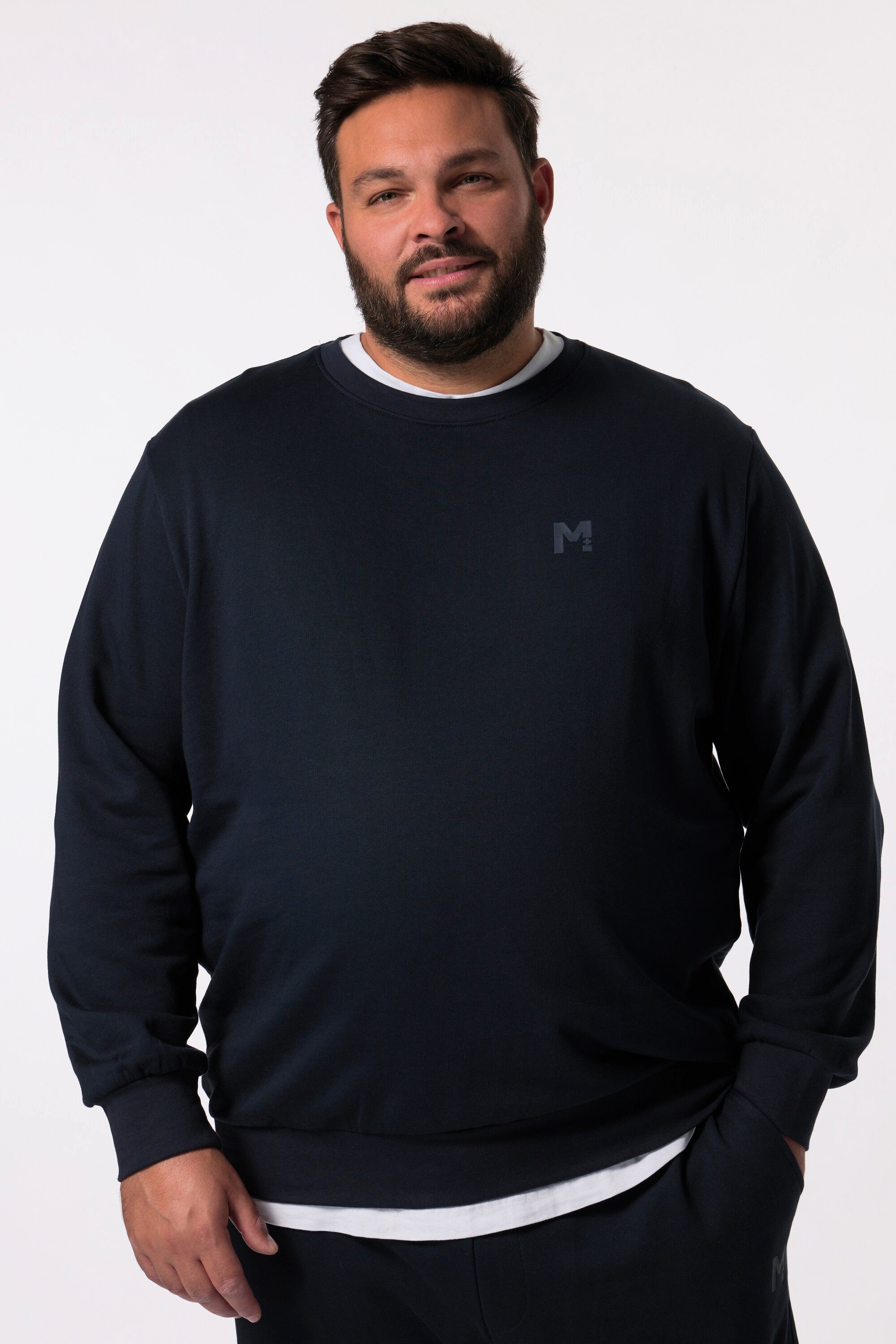 Men Plus Sweatshirt Men+ Sweatshirt Basic Rundhalsausschnitt bis 8 XL
