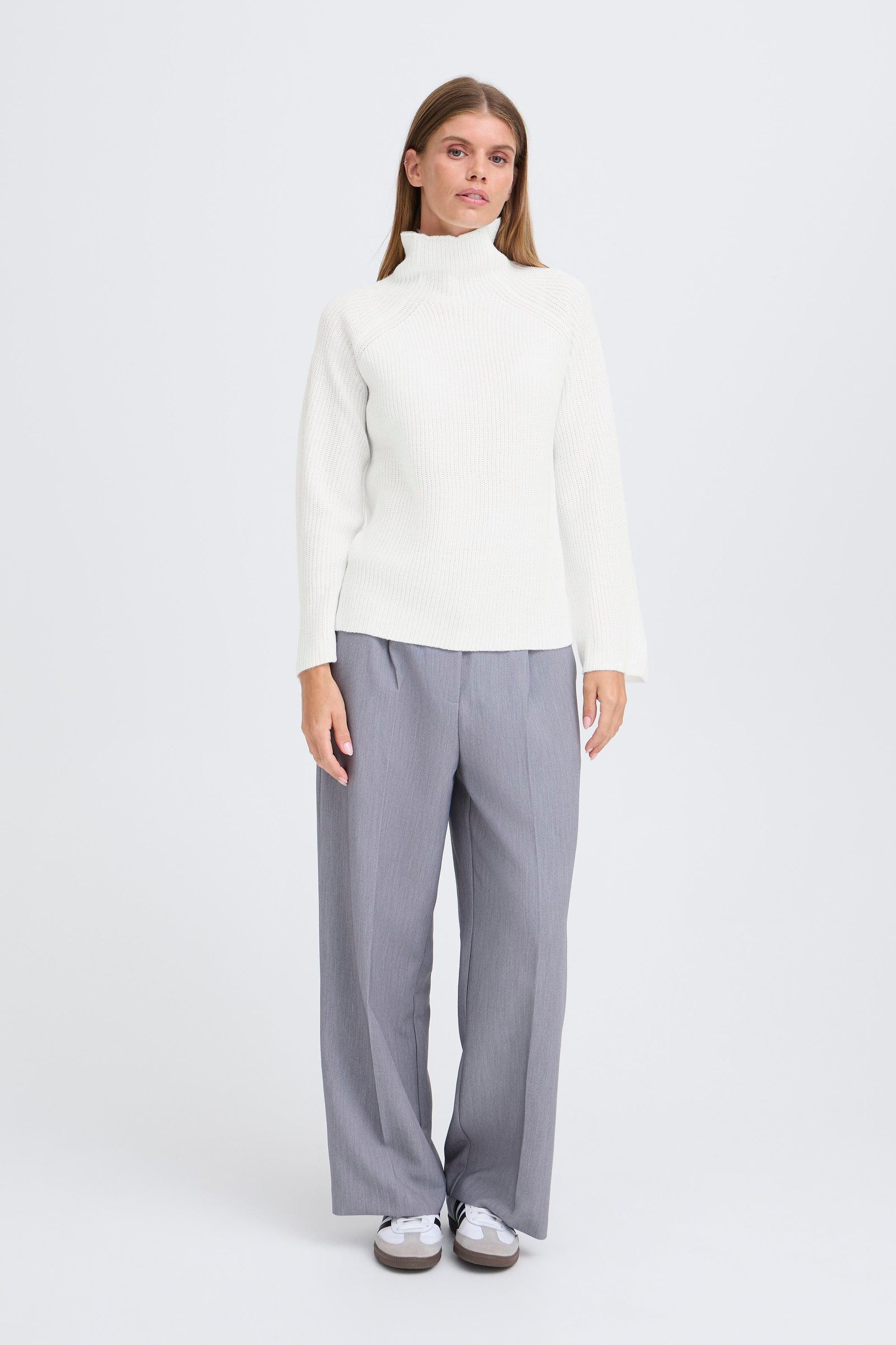 OXMO Strickpullover OXNelly Modischer Rollkragenpullover