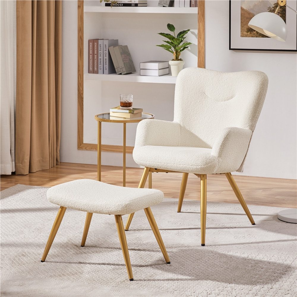 Yaheetech Relaxsessel Ohrensessel mit Fußstütze, Loungesessel günstig online kaufen