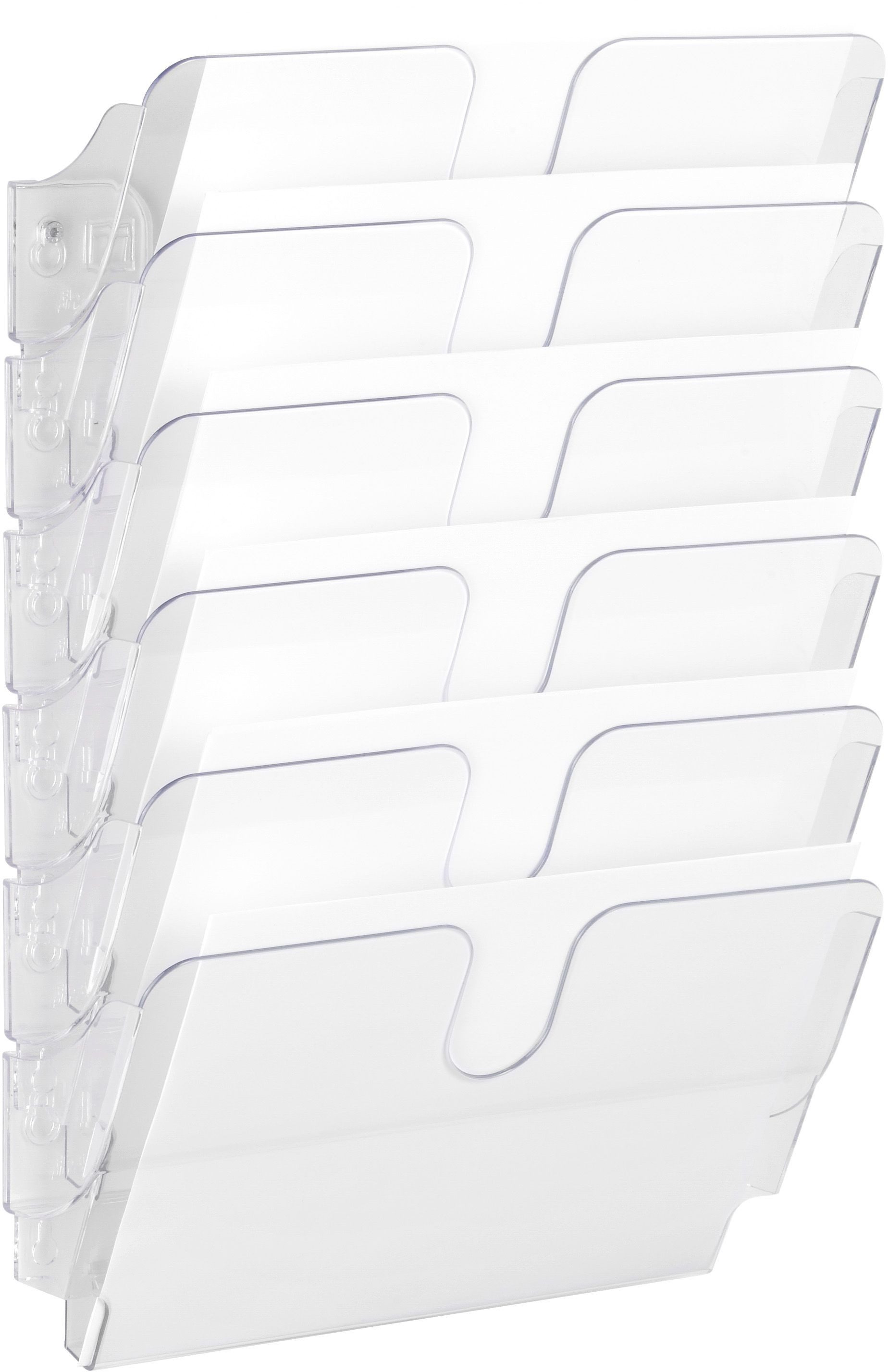 DURABLE Stehsammler Prospektständerset Flexiplus A4 quer 6-teilig transparent