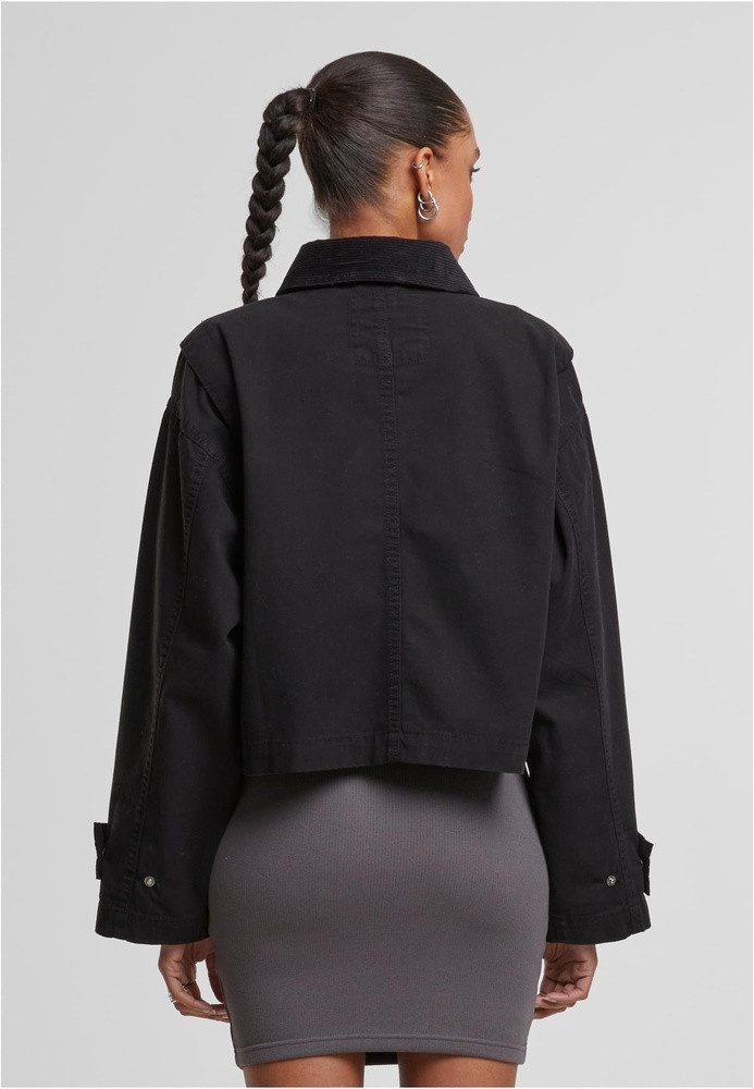 URBAN CLASSICS Kurzjacke Ladies Workwear Cropped Cotton Jacket