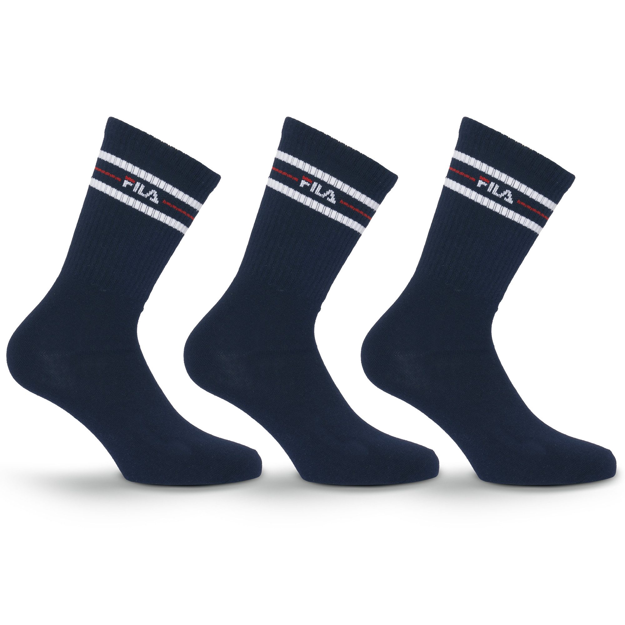 Fila Socken UNISEX LIFESTYLE PLAIN SOCKS (3-Paar, 3 Paar) mit Logo-Schriftzug
