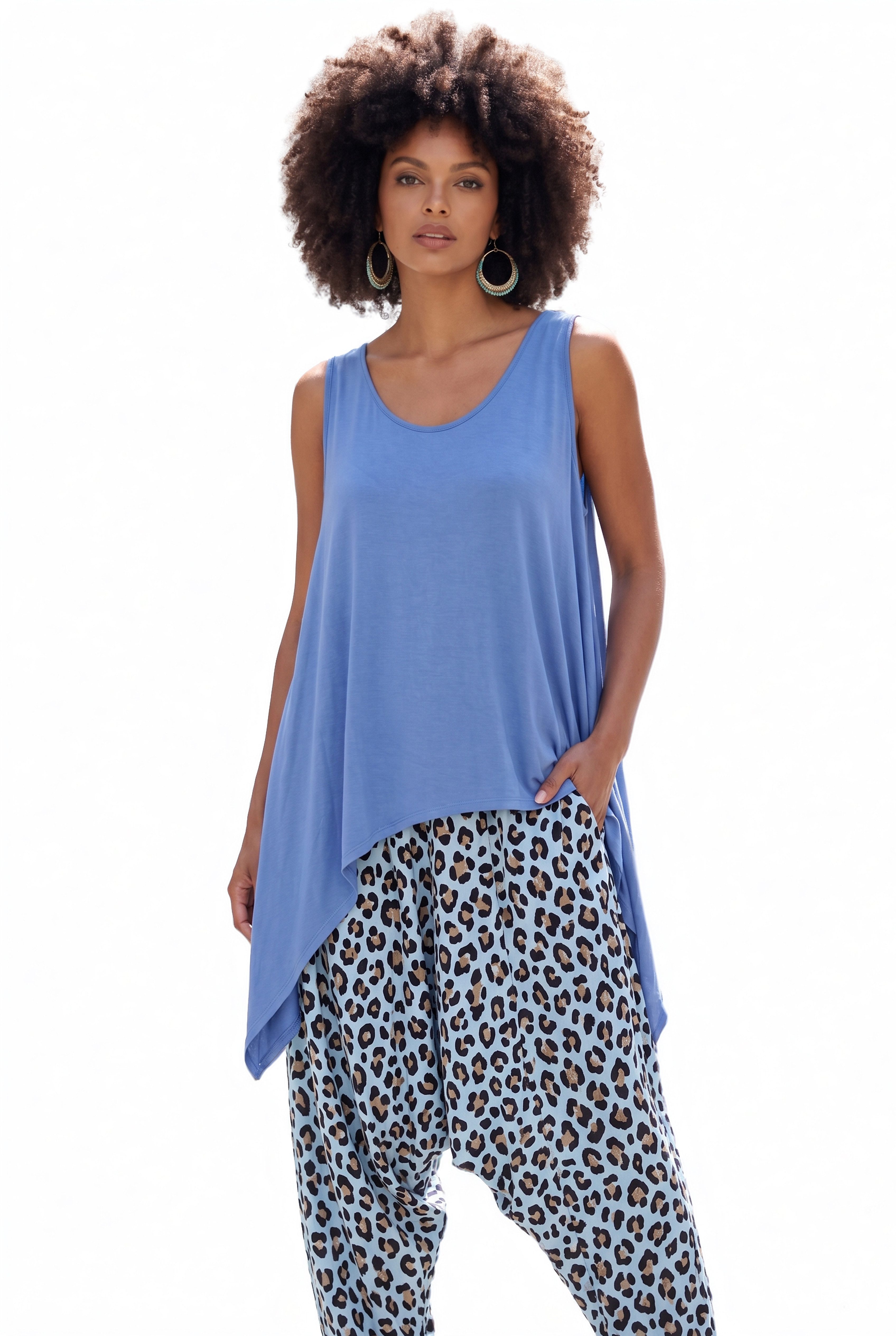 YC Fashion & Style Longtop Locker fallendes Oversize-Shirt mit Zipfelsaum – One Size (36–46) in Unifarbe