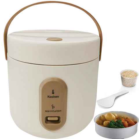 Sross Multikocher 2L Reiskocher mit Dampfgarfunktion Dampfgarfunktion,Warmhaltefunktion, perfekt für 1-4 Personen zum Kochen von Reis,Fleisch,Nudeln oder Suppe