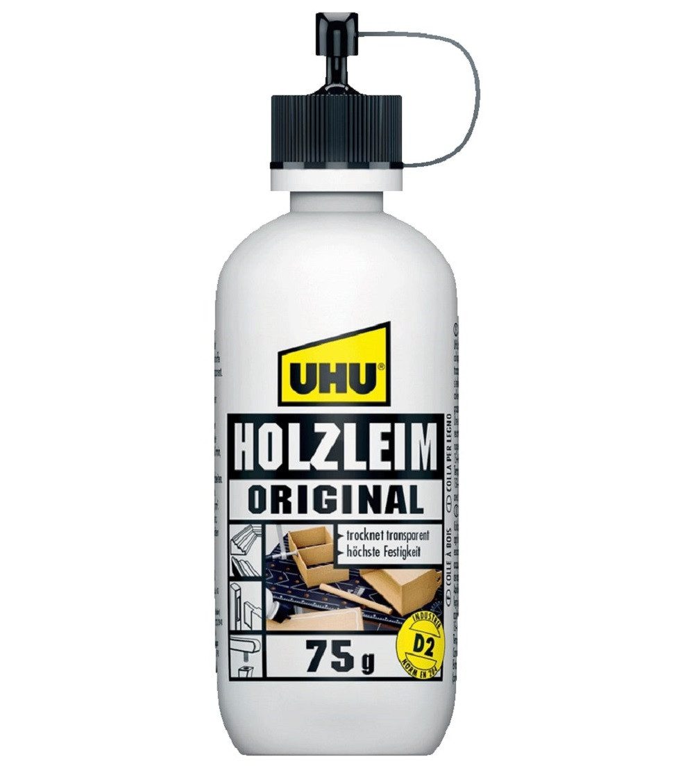 UHU Klebstoff UHU Holzleim Original Flasche ohne Lösungsmittel 75g