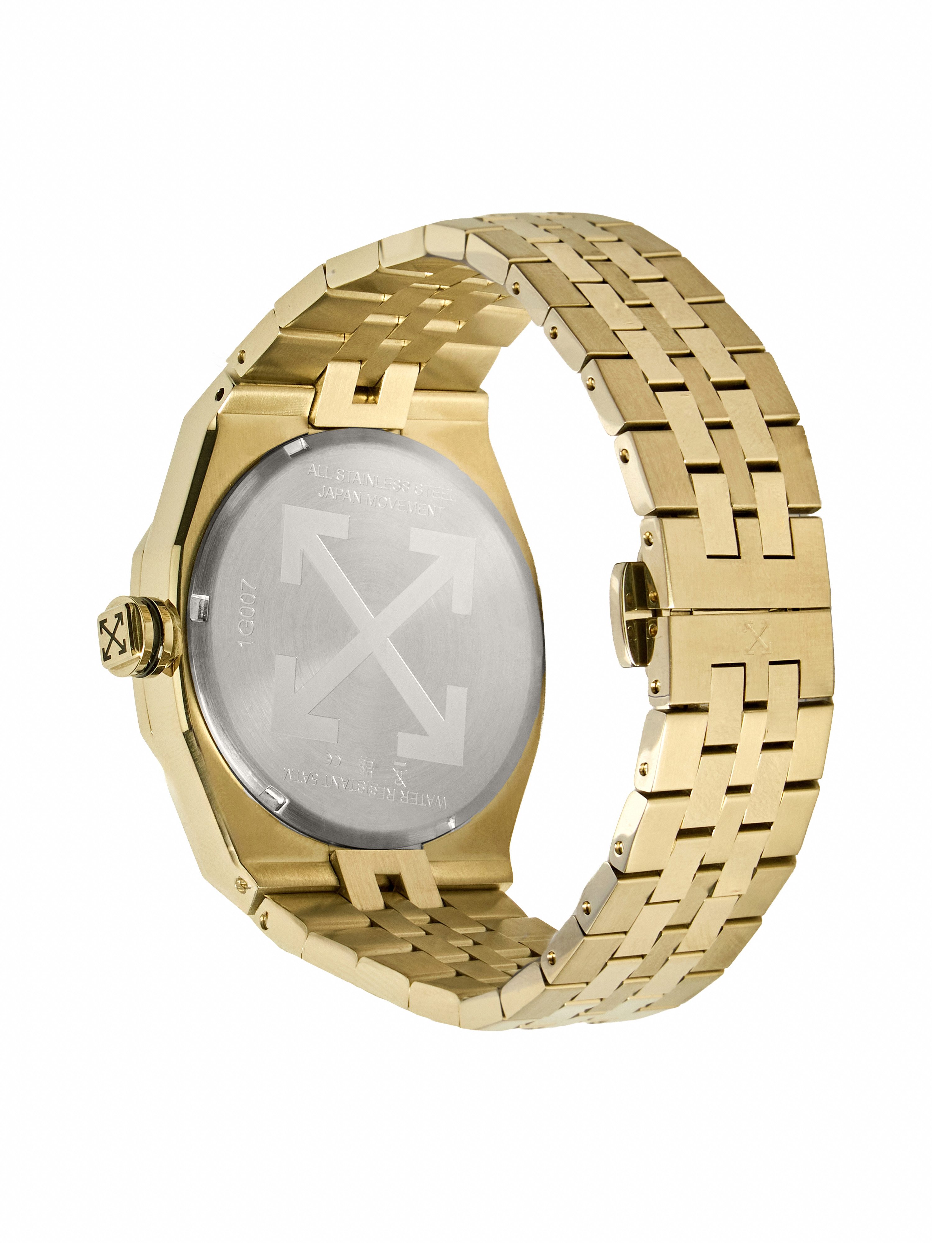 OFF-WHITE Quarzuhr NO GRID OW1G007M0065, Armbanduhr, Herrenuhr, Edelstahlarmband, analog, Tag