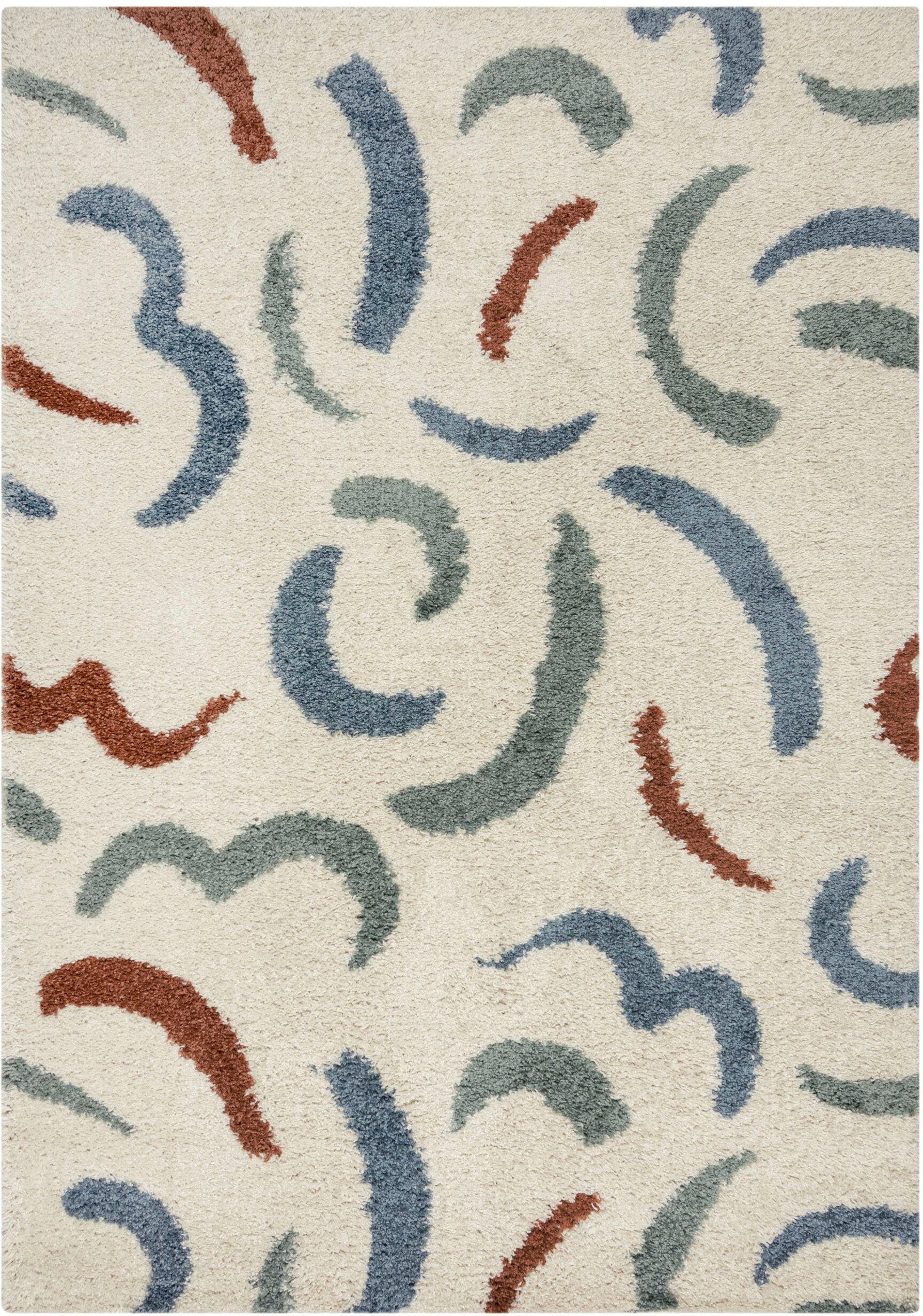 FLAIR RUGS Hochflor-Teppich SQUIGGLE, rechteckig, Höhe: günstig online kaufen