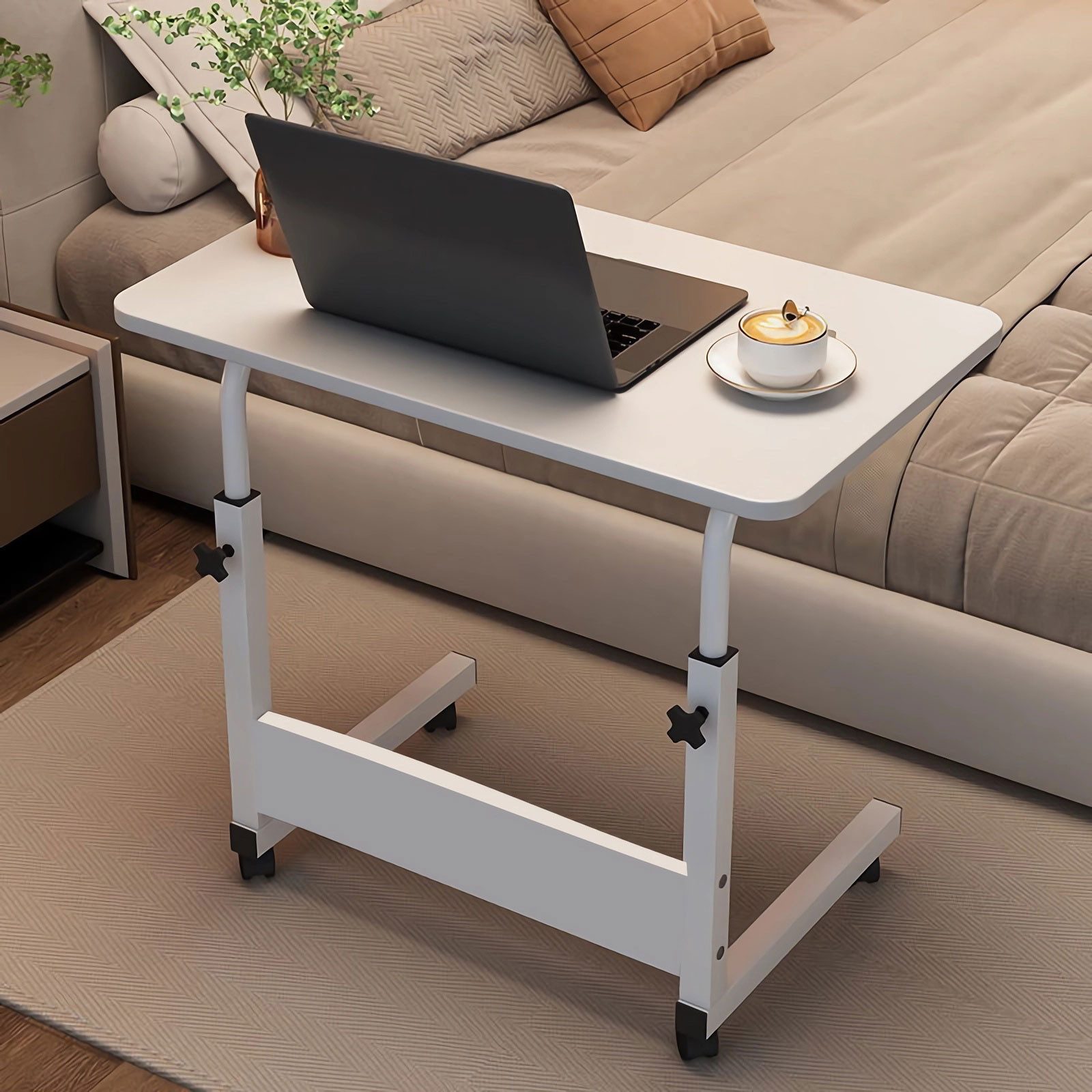 GLIESE Beistelltisch mit 360° Bremsrollen