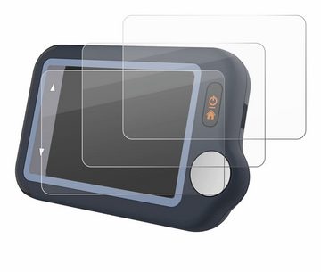 BROTECT flexible Panzerglasfolie für Wellue Pulsebit EX EKG, Displayschutzglas, 3 Stück, Schutzglas Glasfolie klar