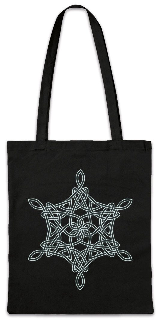 Beuteltasche Celtic Knot Logo Sign XIV Stofftasche Kelten Tribal Knoten Keltisch