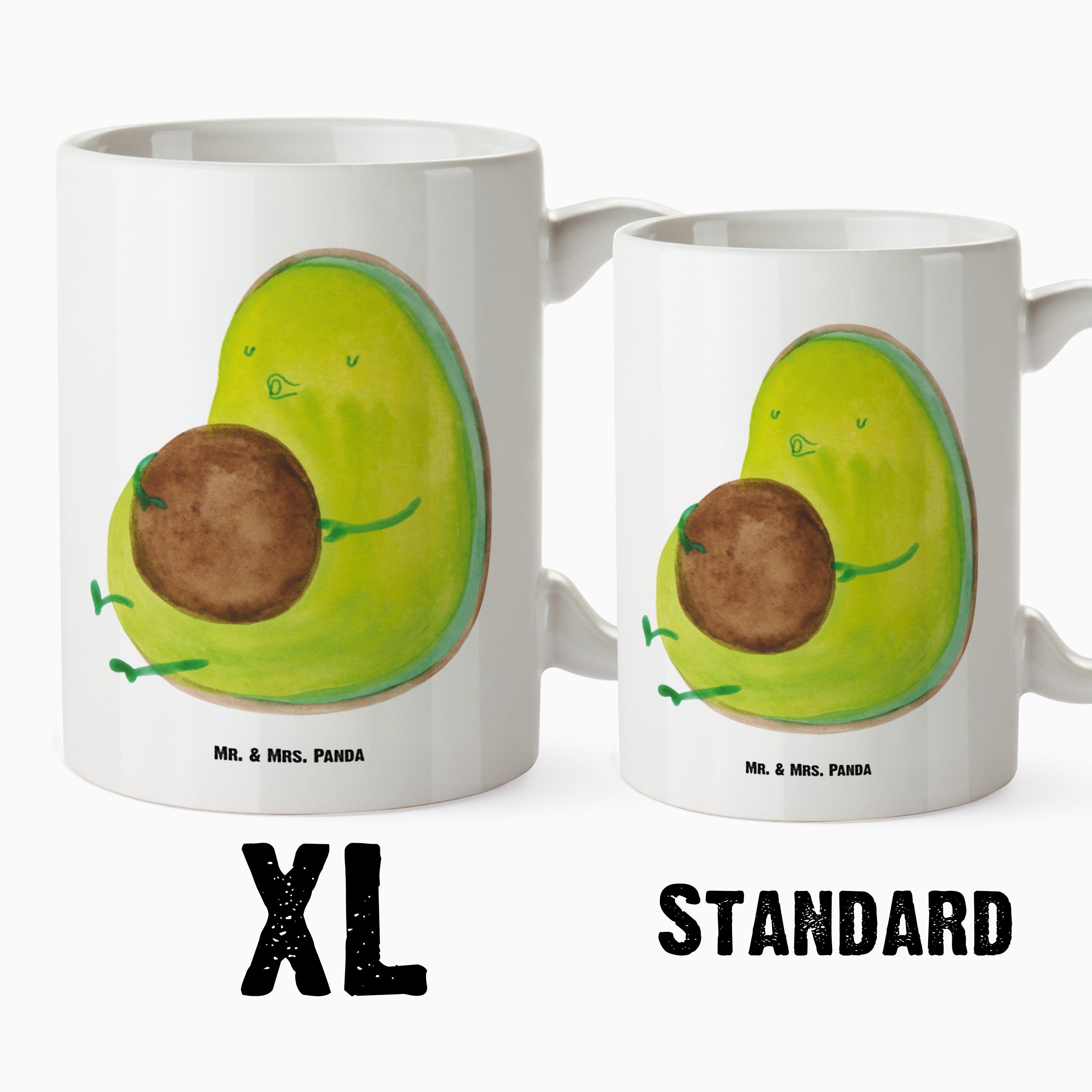 Keramik Grosse XL Teet, Avocado Tasse Mrs. Weiß Panda XL Tasse pfeift Kaffeetasse, Mr. & - - Geschenk, Gesund,