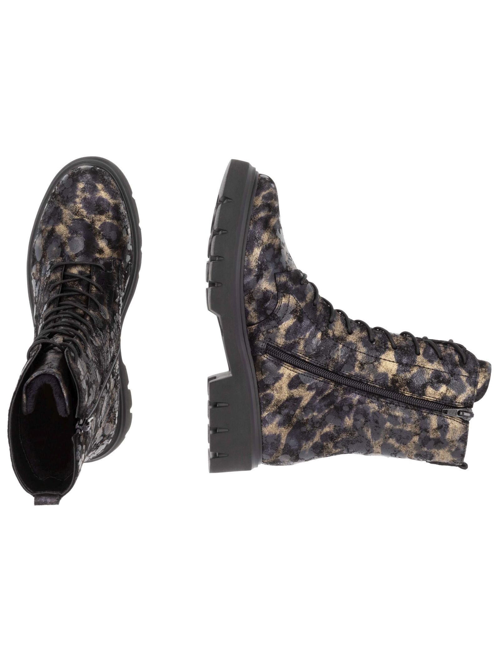 Remonte Remonte Stiefelette Veloursleder Schnürstiefelette