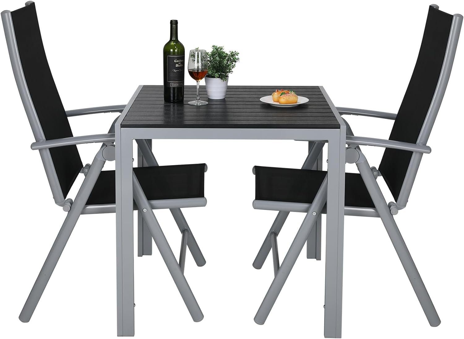 TLGREEN Gartenlounge-Set Gartenmöbel-Set,Balkonmöbel-Set,Aluminium-Sitzgrup günstig online kaufen