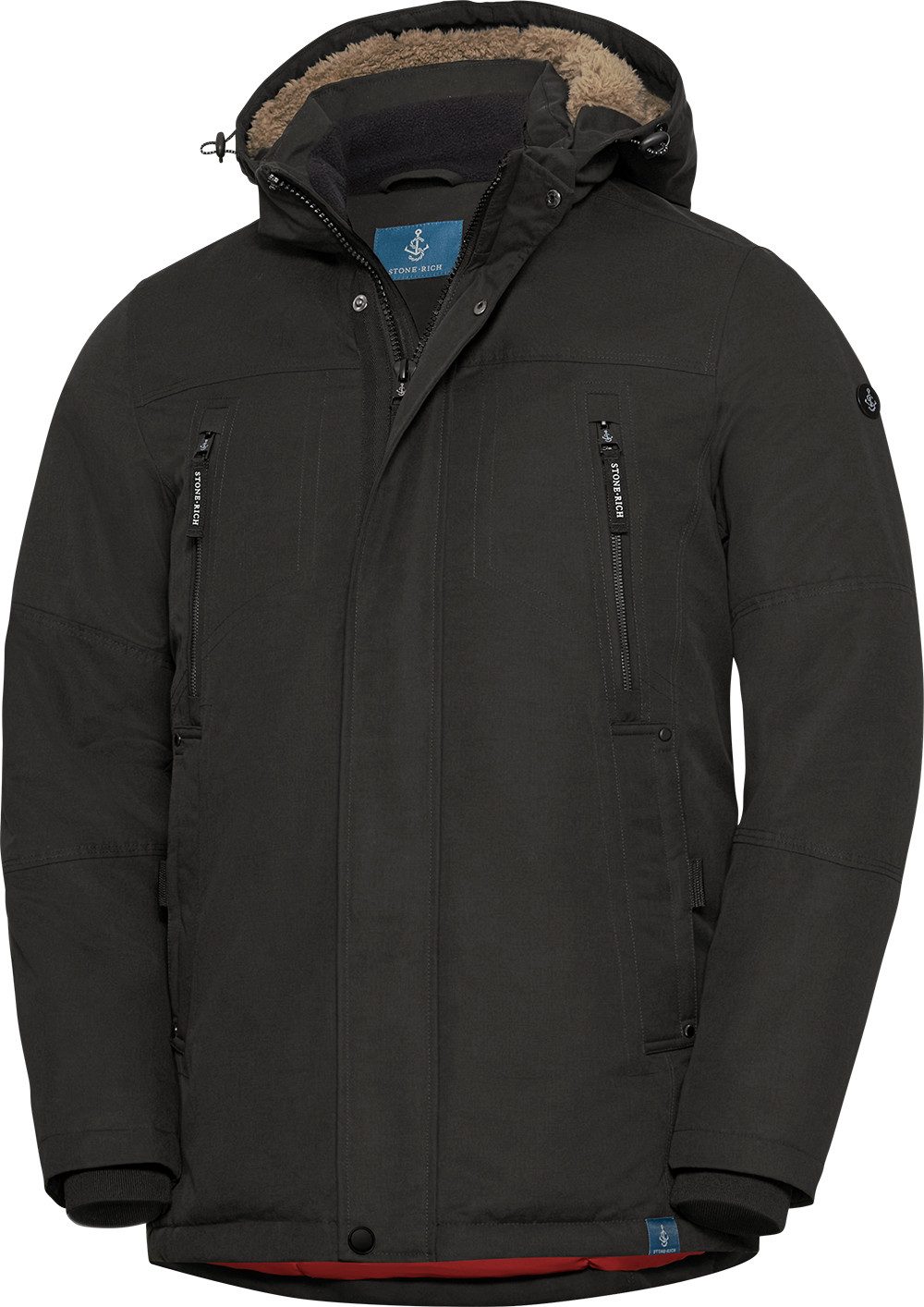 Stone Rich Parka Praktisch abnehmbare Kapuze