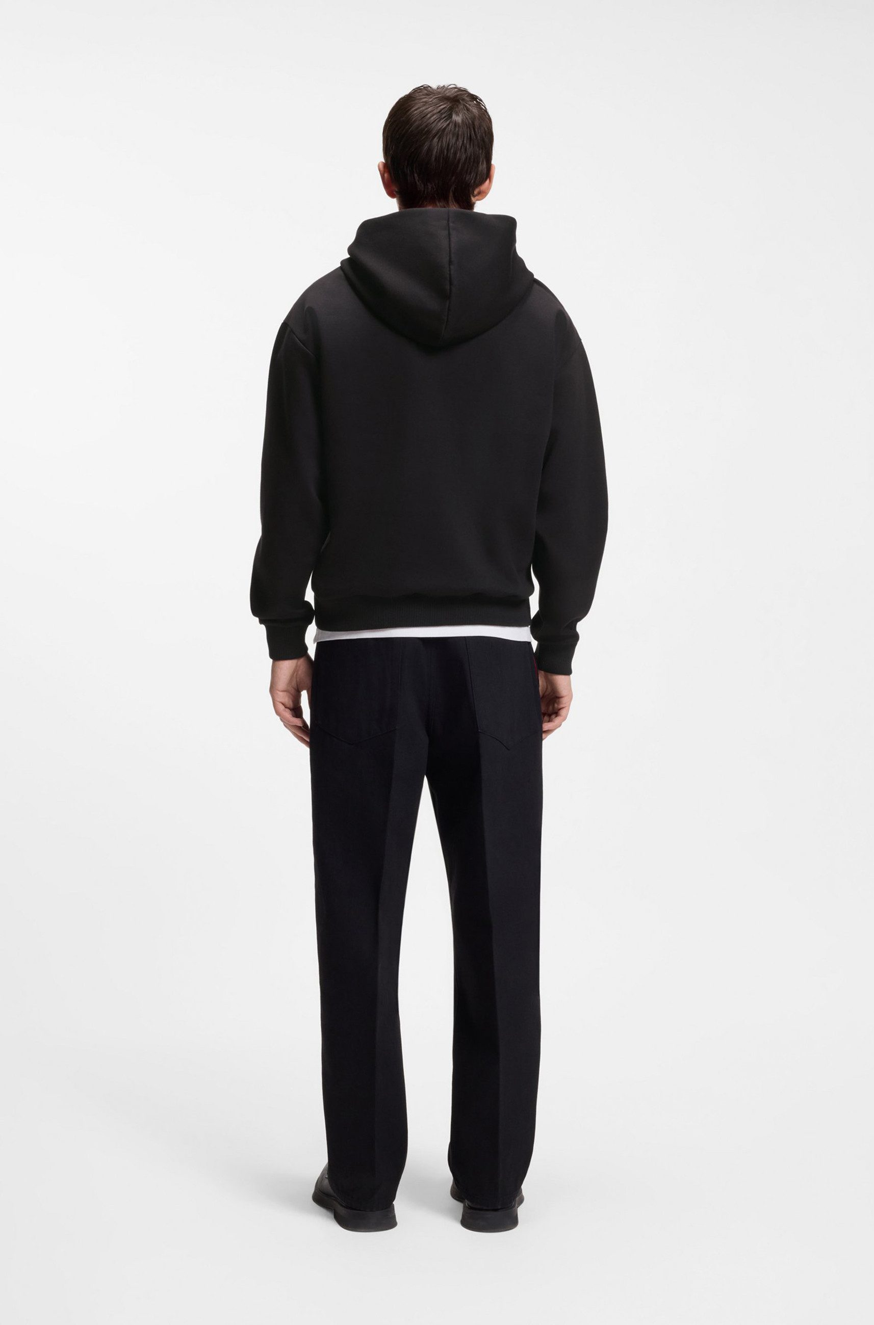 HUGO Hoodie Daneony mit kontrastierendem Innenfutter (1-tlg)