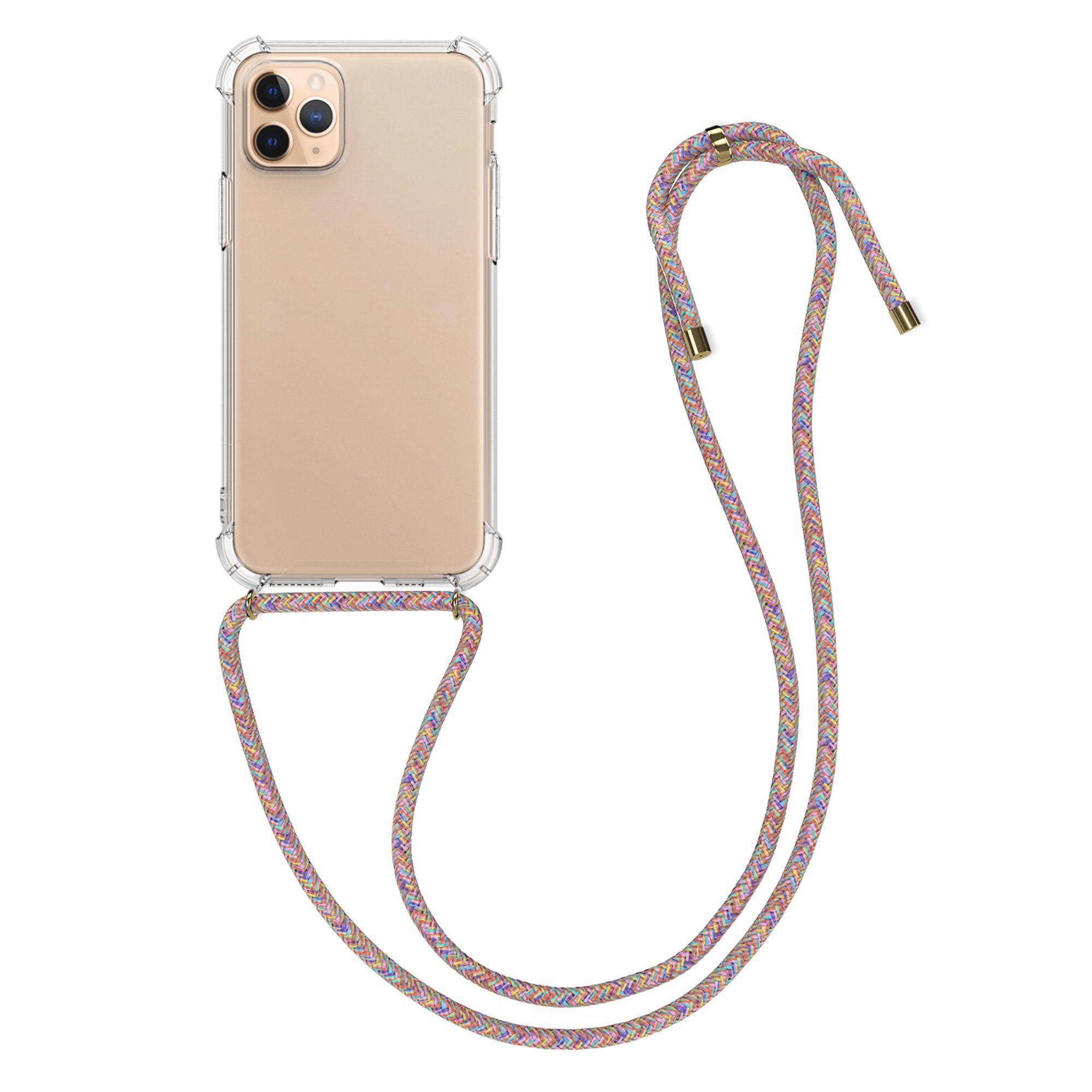 kwmobile Etui Necklace Case für Apple iPhone 11 Pro, Hülle Silikon mit Handykette - Band Handyhülle