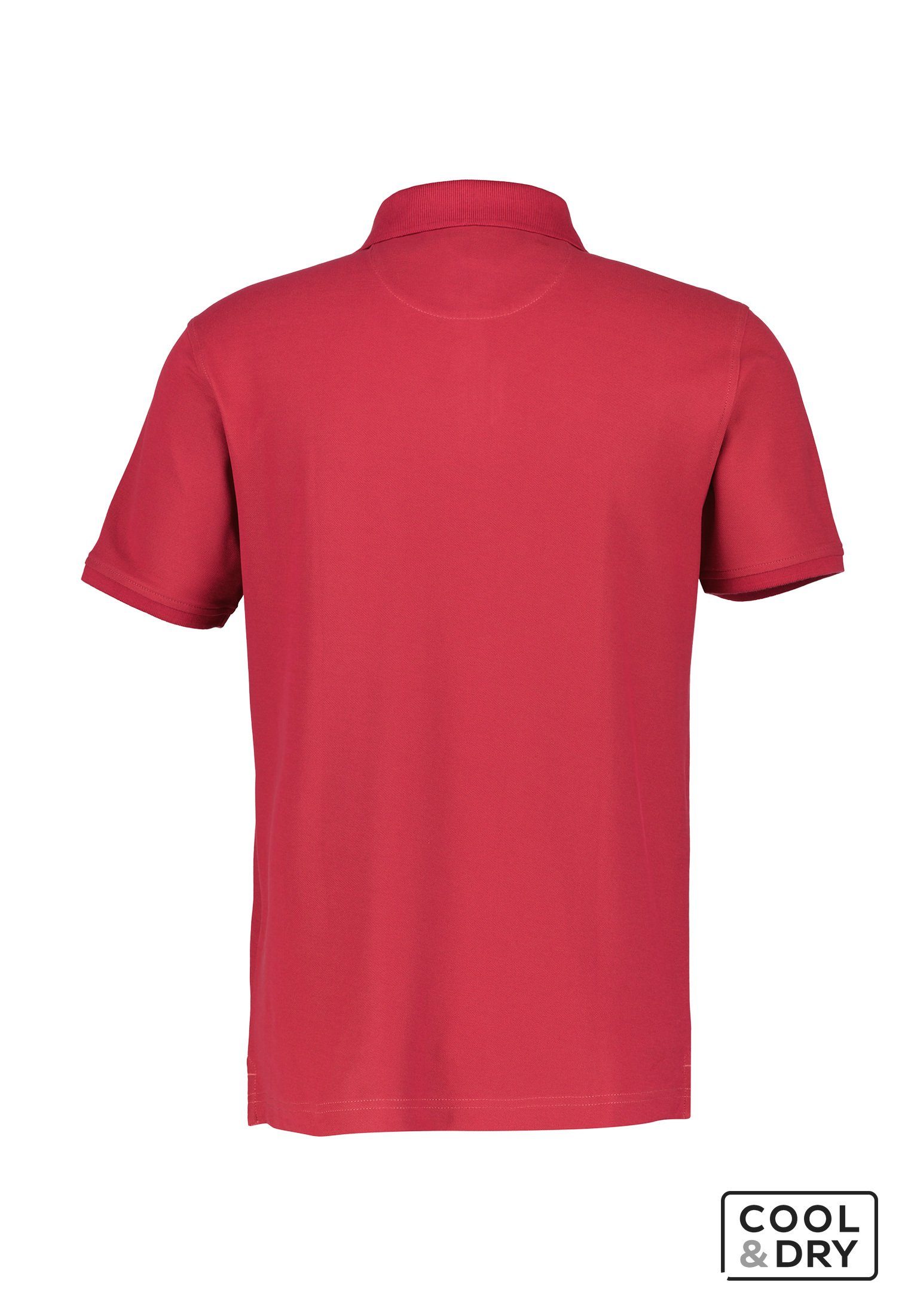 LERROS Dry* *Cool RED Piquéqualität Polostyle & in CORAL Poloshirt Klassischer LERROS