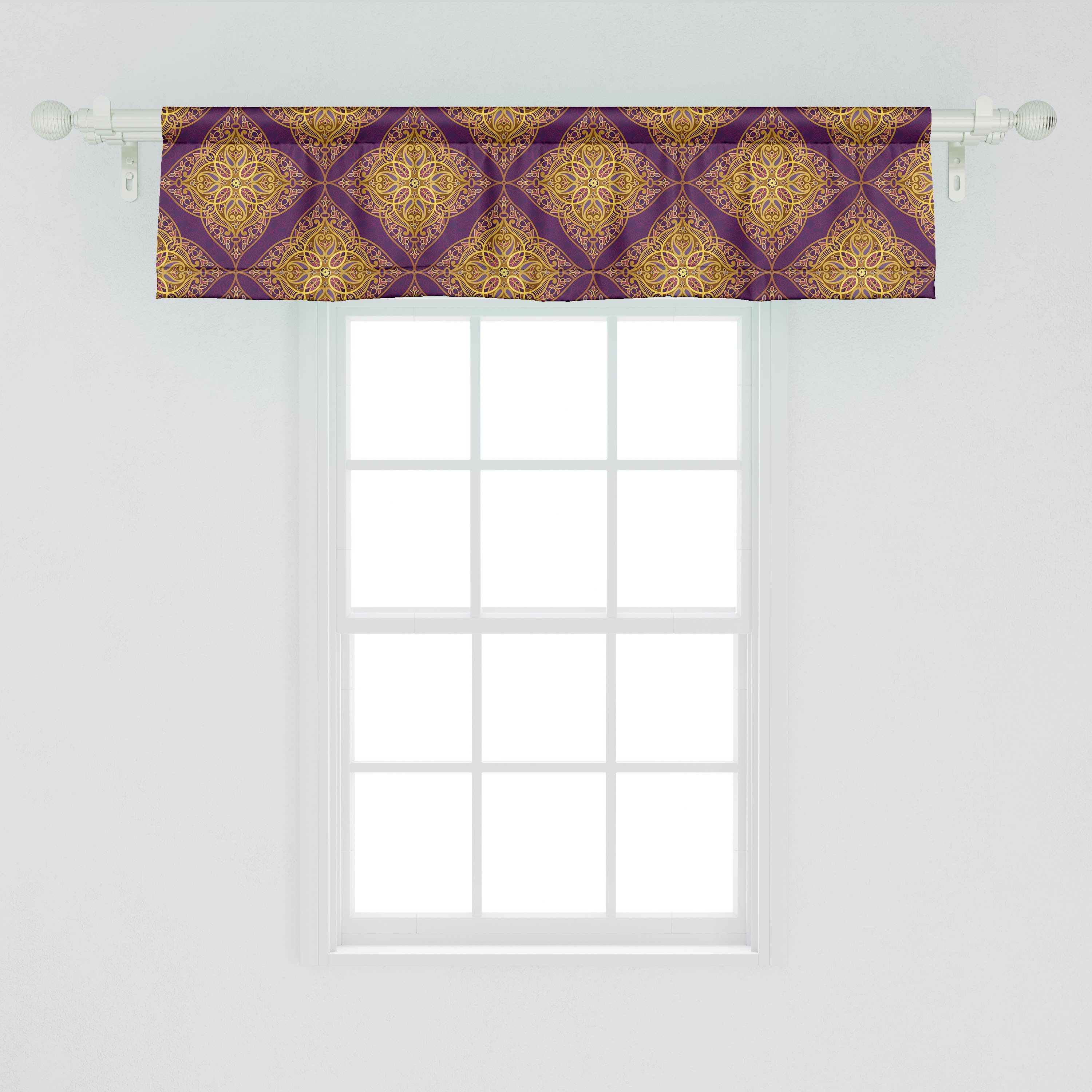 Küche Abakuhaus, Lacy für Volant Stangentasche, Wie Vorhang Motiv Dekor orientalisch Microfaser, Scheibengardine Schlafzimmer Arabian mit