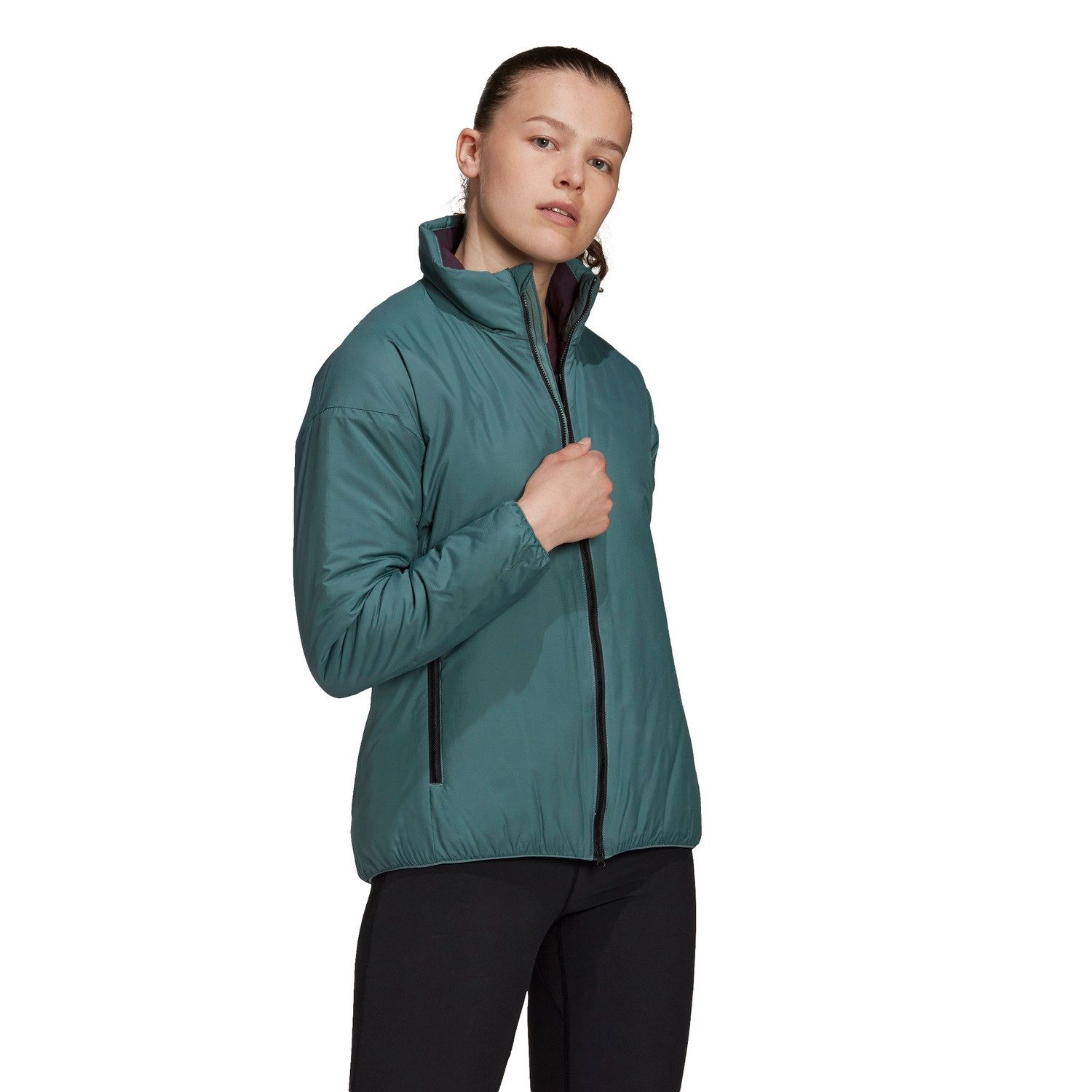 adidas Performance Winterjacke Winter-Isolationsjacke Terrex (wasserabweisend) emerald Damen