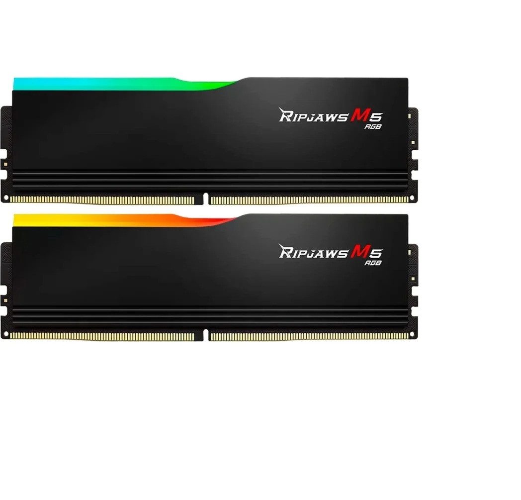 G.Skill RAM Ripjaws M5 RGB 64GB DDR5-6000 RAM Desktop PC-Arbeitsspeicher (RGB Beleuchtung, hohe Leistung)