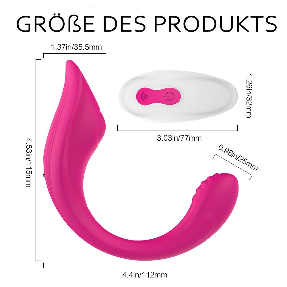 BIGTREE G-Punkt-Vibrator Klitoris-Stimulator,Silikon Vibratoren für G-punkt