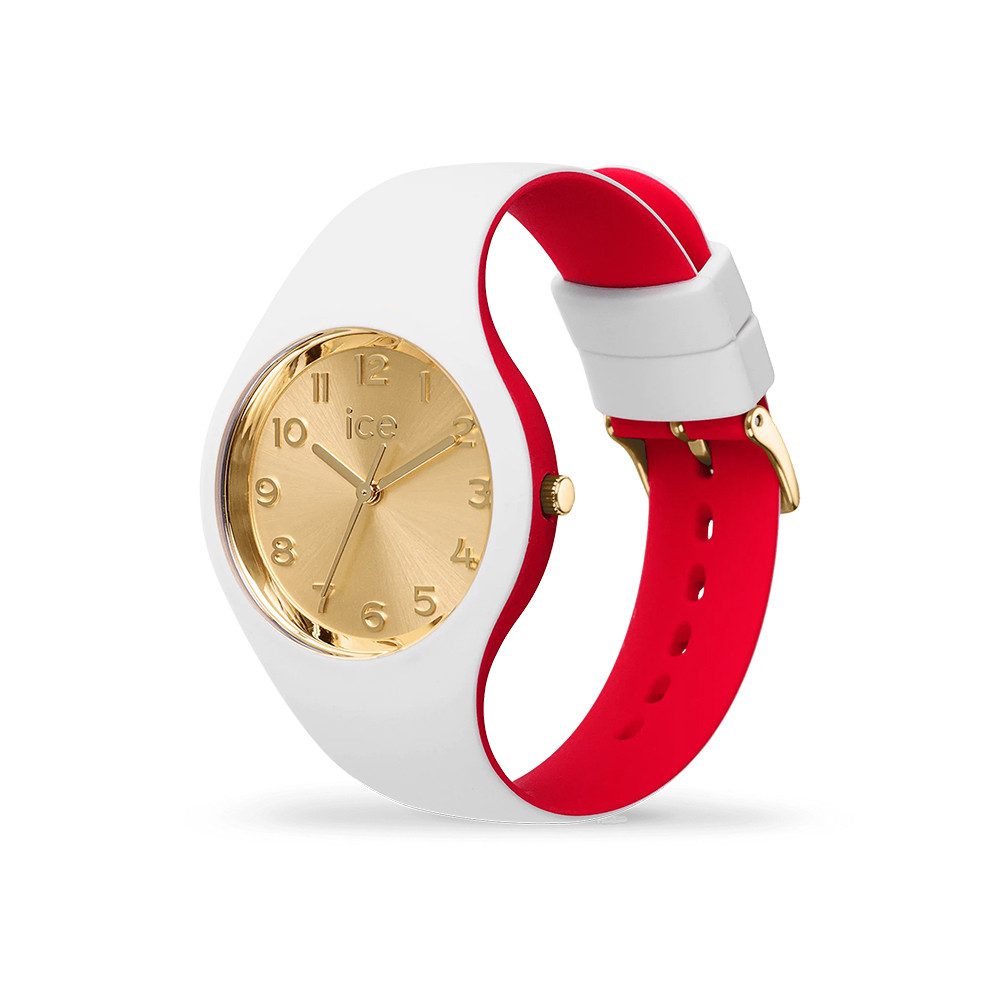 ice-watch Quarzuhr Ice-Watch Ice Loulou White Gold Chic (M) 022328, Hochwertiges Produkt mit zeitlosem Design, sorgfältiger Verarbeitung