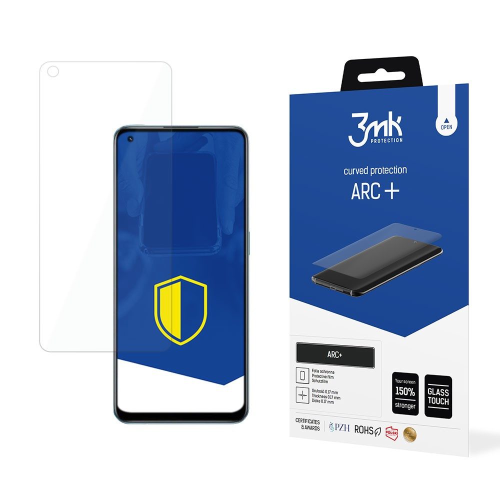 3MK Displayschutzfolie Panzerfolie Displayschutz Bildschirmschutz für Realme 9 Pro, Spar-Set, 1 Stück, selbstheilend, 0,17 mm dünn, blasenfrei