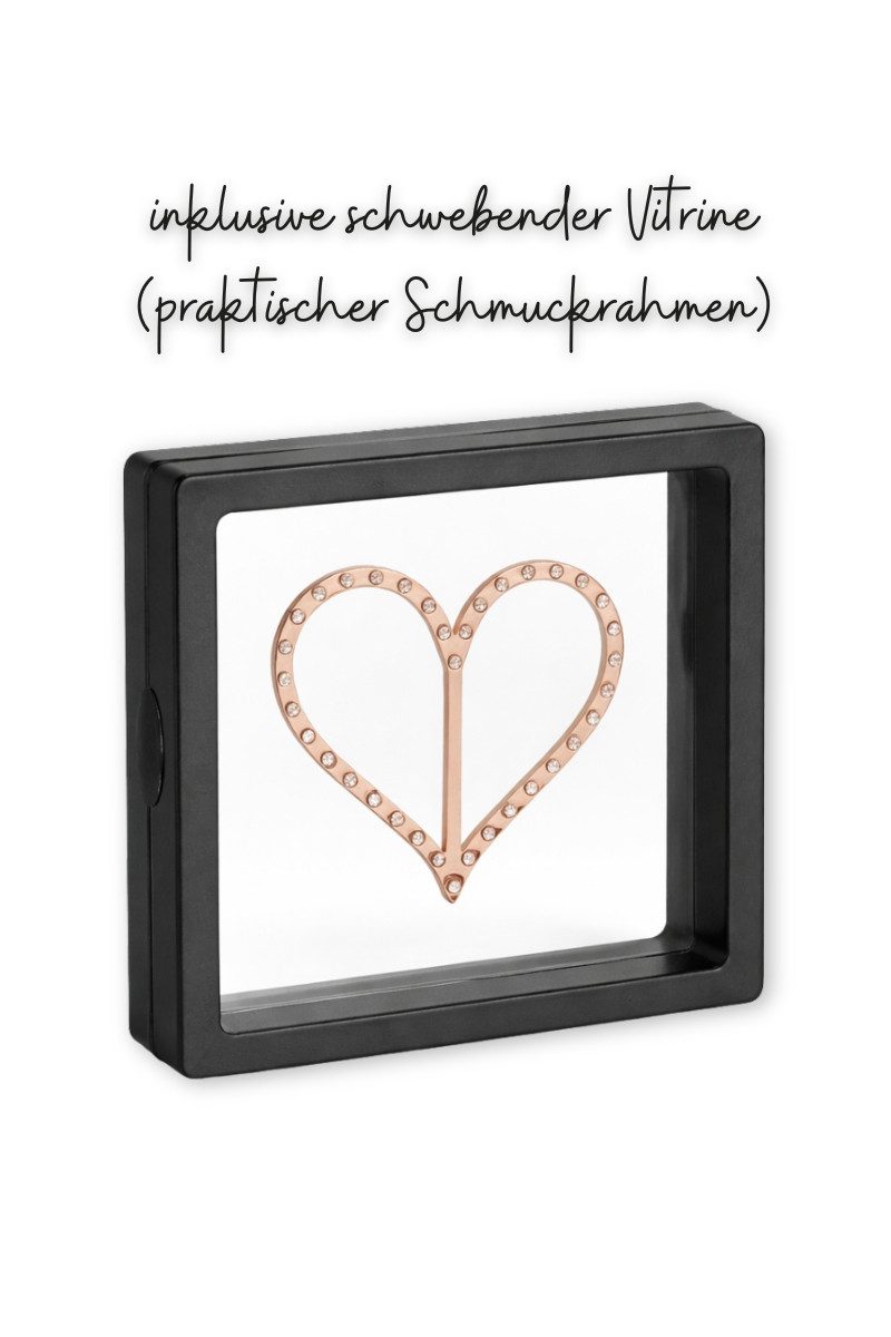 DONANI Dirndlschürze Dirndlspange - GLITZERHERZ II - rosé – Bild 2 von 5