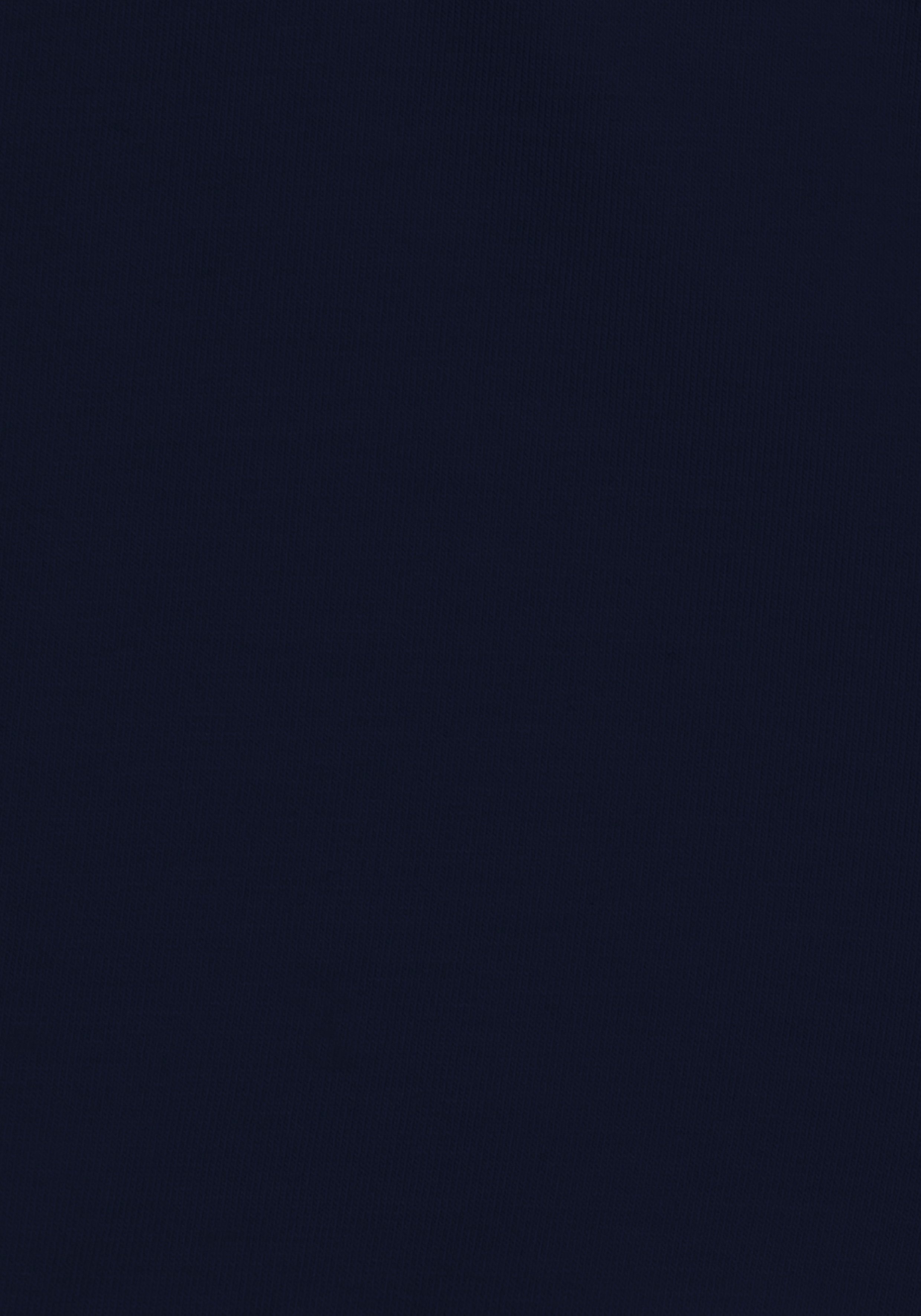 Boxer navy, blau-meliert, Logo (Packung, Jungen 4-St) schwarz für Webbund meliertem H.I.S grau-meliert, mit