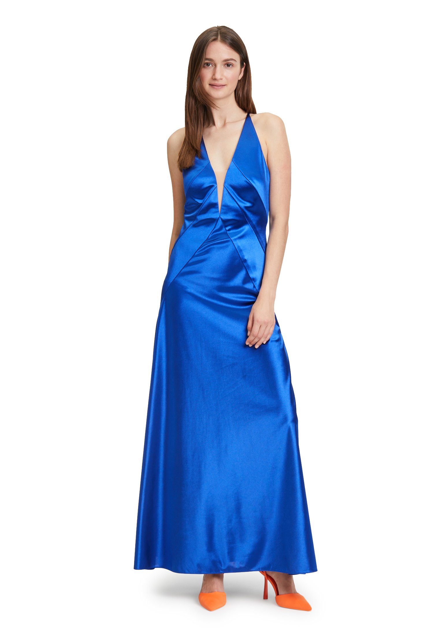 Vera Mont Maxikleid mit Glanzeffekt (1-tlg) Nahtführung Jewel Blue