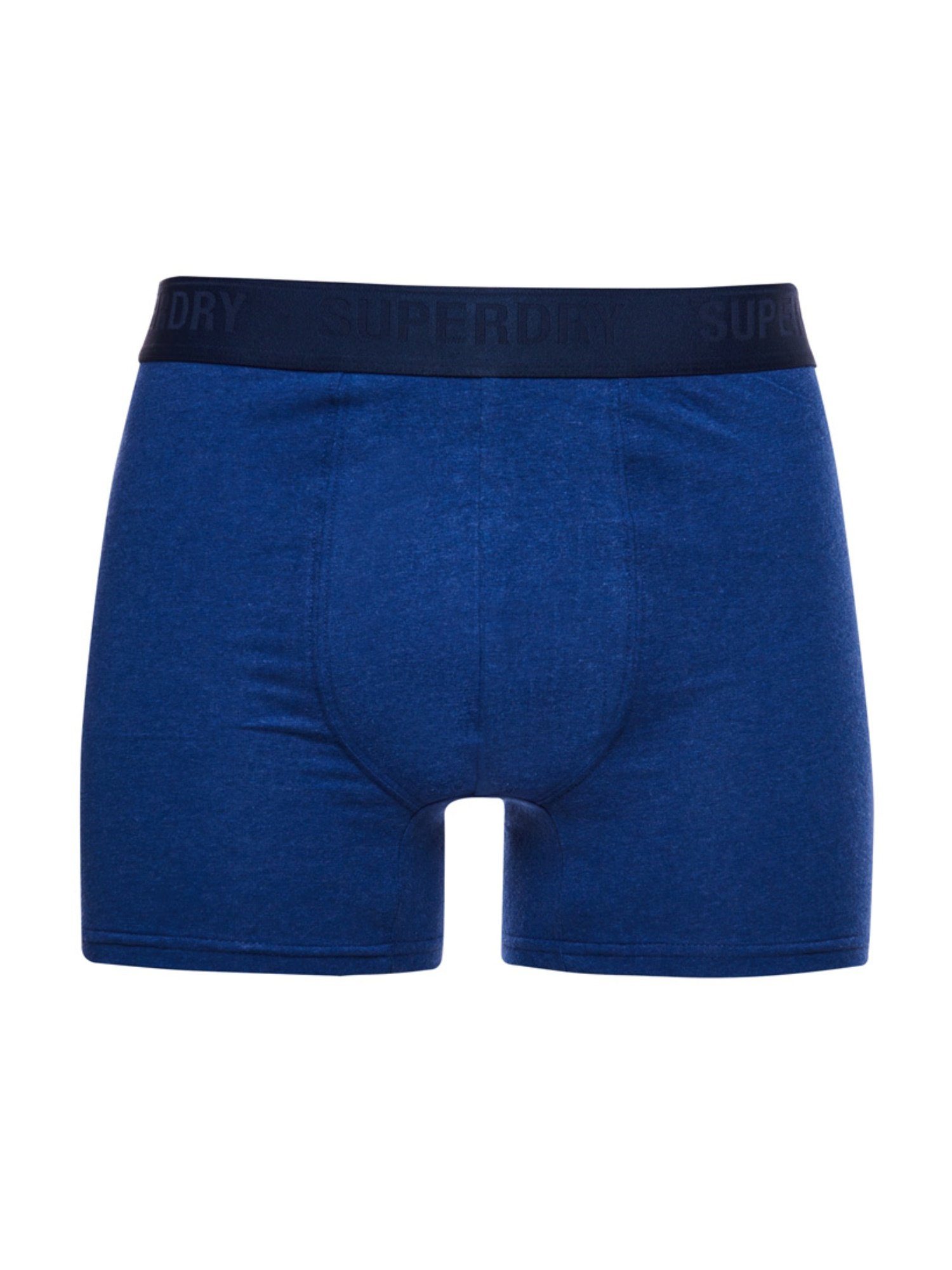 Superdry Boxershorts Unterhose Enganliegende Boxershorts (3-St) blau 3er Trunks