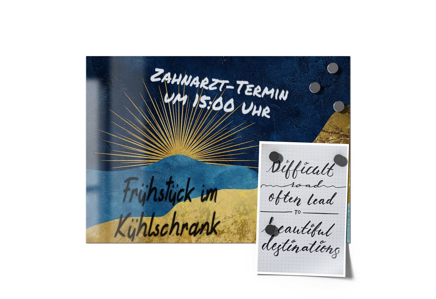 Thumbnail - DEQORI Magnetfolie 'Lichtspiel der Dämmerung', beschreibbar universal Magnetmatte magnetisch Folie Planer Kalender
