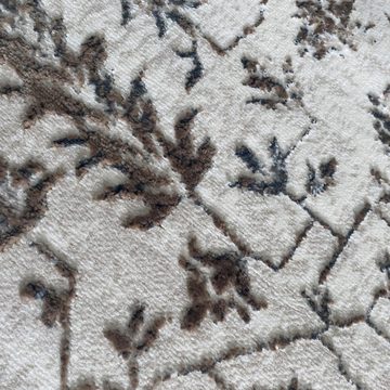 Teppich Orientteppich mit Pflanzen Verzierungen & Ornamenten in creme, Teppich-Traum, rechteckig, Höhe: 50 mm, Schmutzabweisend, Geeignet für Fußbodenheizung, Sehr strapazierfähig