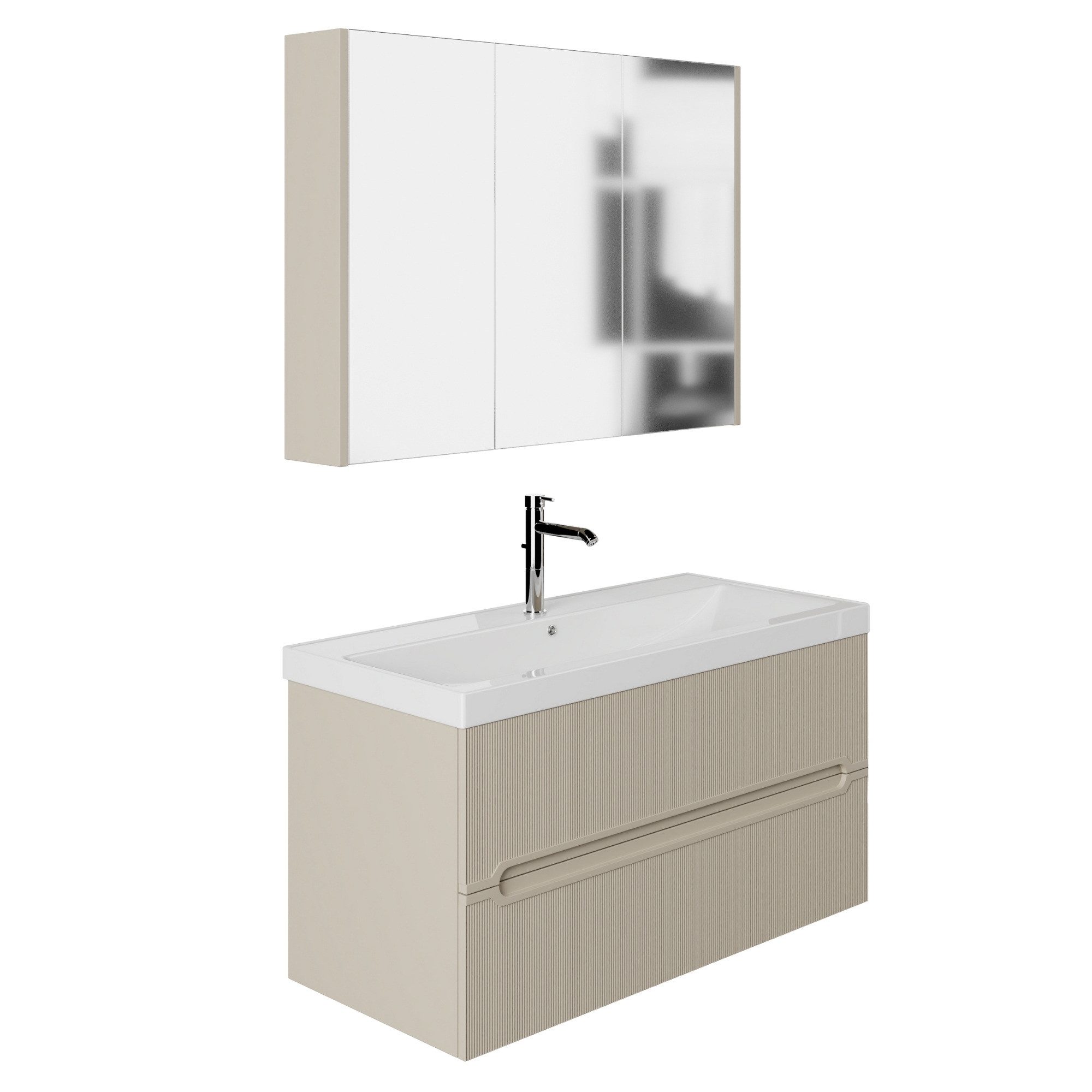 Karen Badmöbel-Set Badmöbel Set Bella, (Komplett-Set, Standartmäßig 3-Teili günstig online kaufen