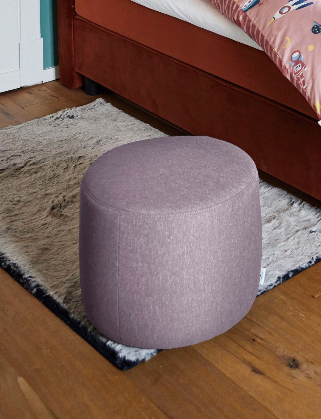 TOM TAILOR HOME Pouf DROP PURE, ø 50 cm