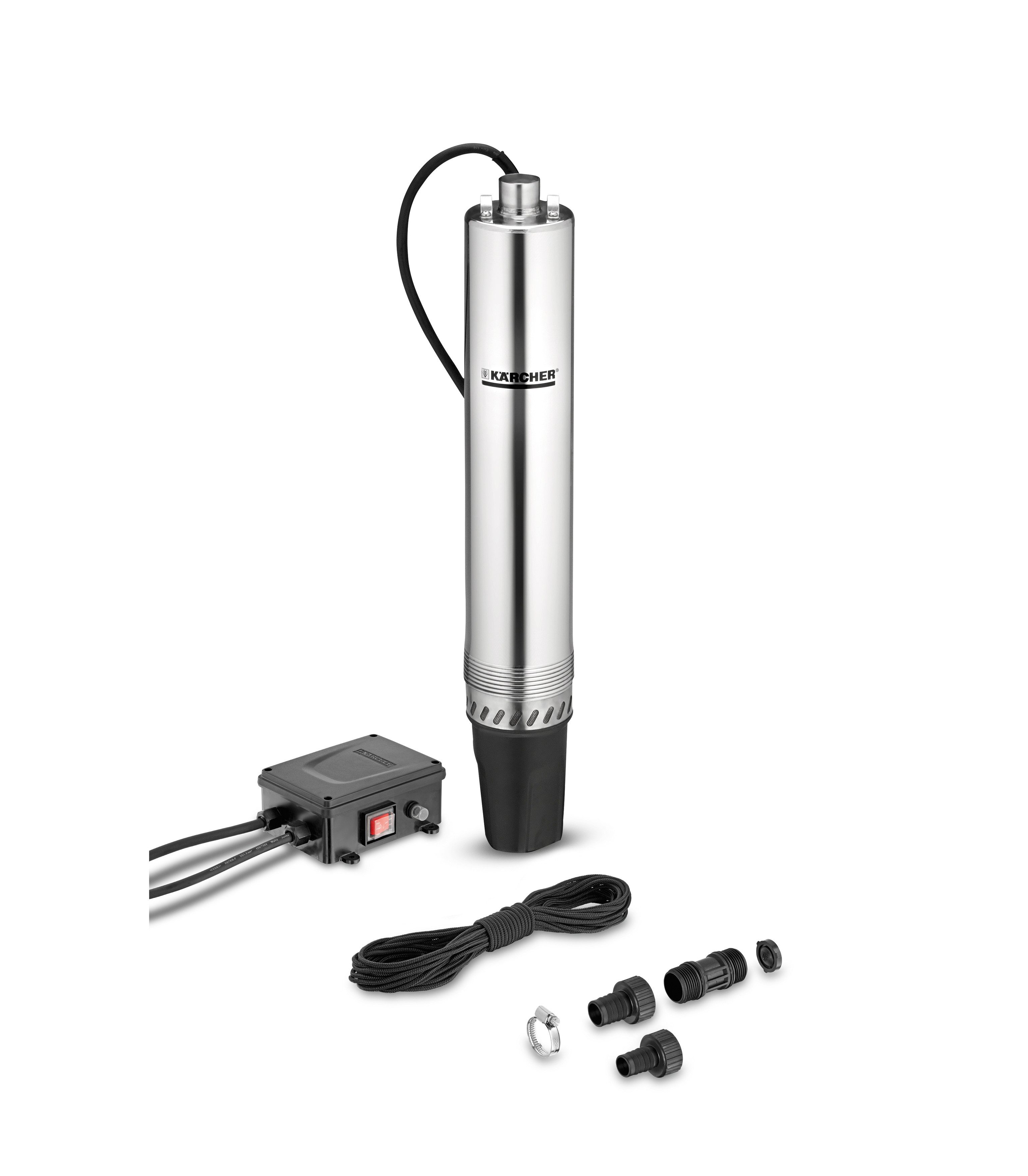 KÄRCHER Tauchdruckpumpe BP 4 DEEP WELL, Edelstahlgehäuse, 15 m Anschlusskabel