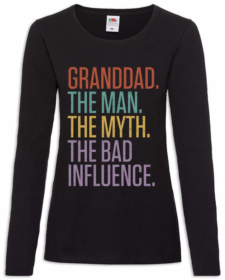 Langarmshirt Granddad The Man The Myth Damen Langarmshirt Bester Opa Großvater