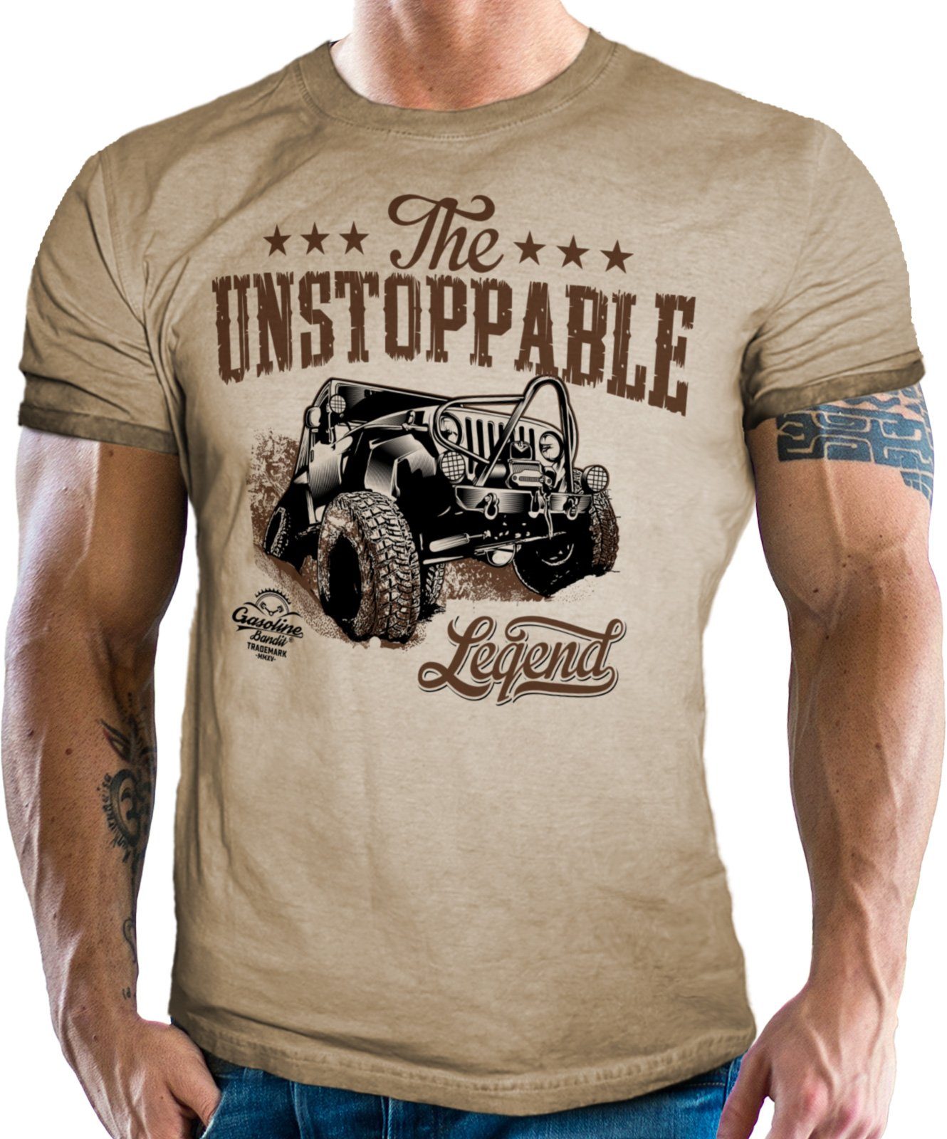 GASOLINE BANDIT® T-Shirt im Retro Used günstig online kaufen