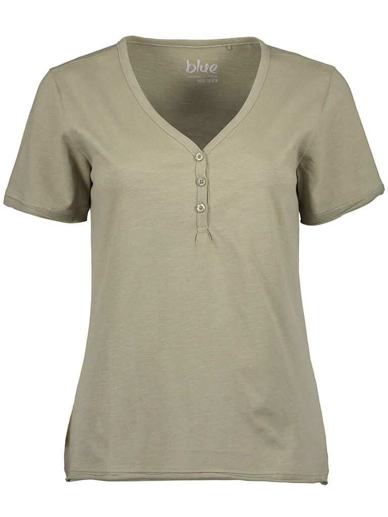 Blue Seven T-Shirt Damen Kurzarm-Shirt Unifarben günstig online kaufen