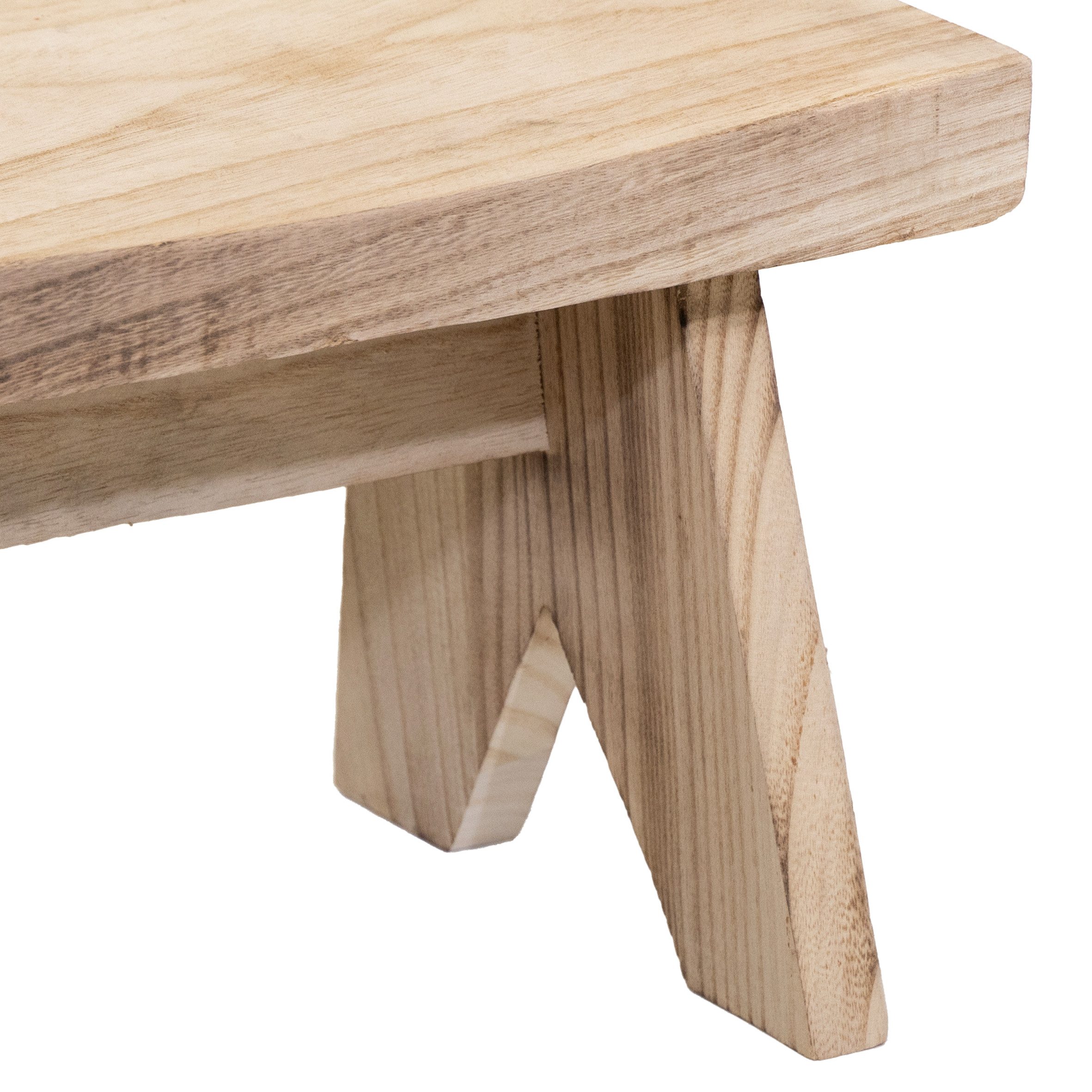Spetebo Blumenhocker Holz Bank natur (rechteckig, 1 St., x Hocker), zur Dekoration mit Topfpflanzen aller Art