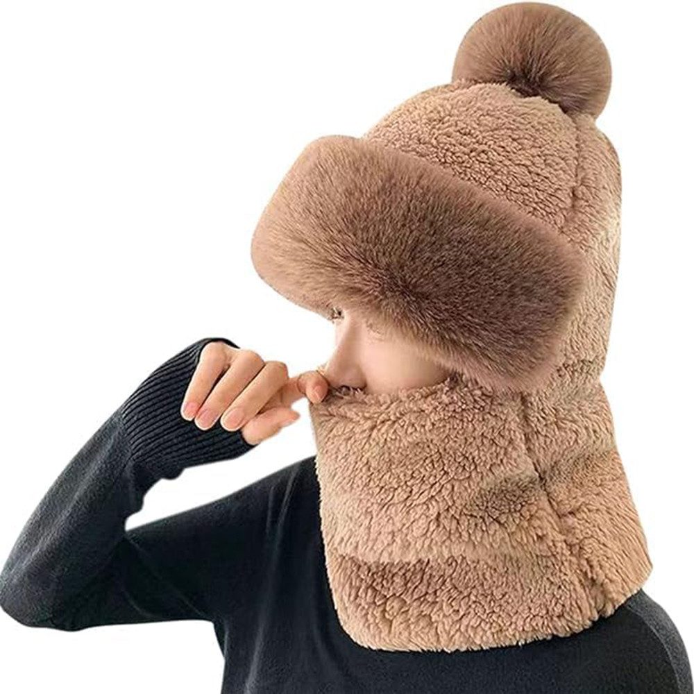 Coonoor Modeschal Damen Winter Winddichter Schal Hut 2 in 1 Frauen Schalmüt günstig online kaufen