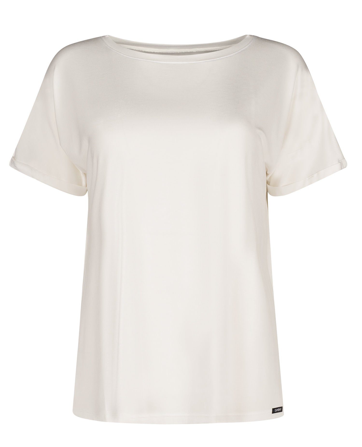 kurzem Pyjamaoberteil kombinieren Pyjamashirt zu mit Arm Skiny genial ivory Damen (1-tlg)