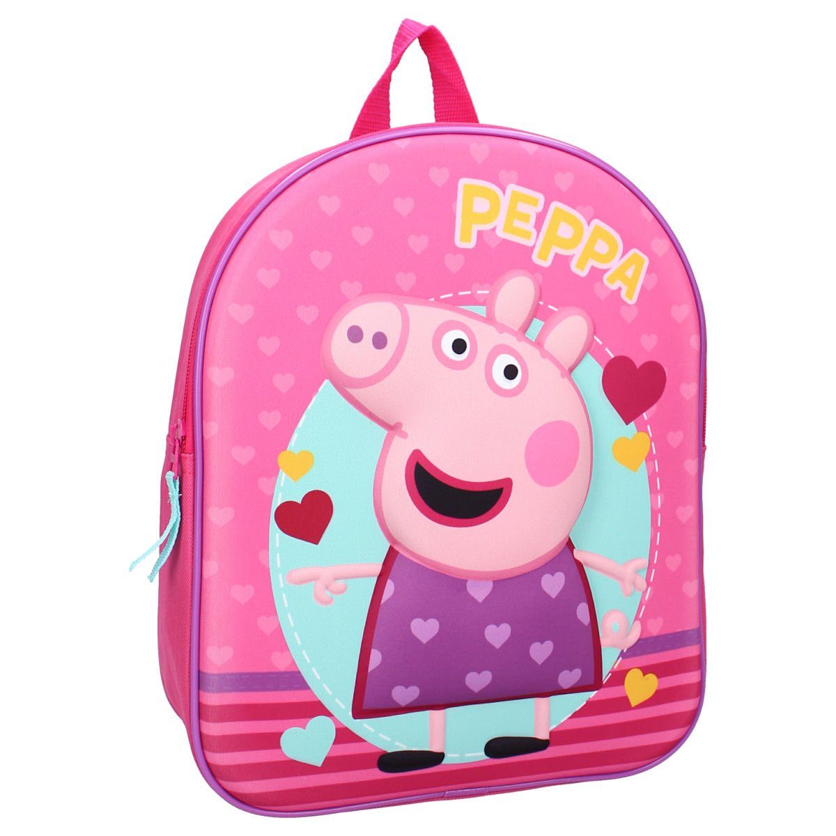 Vadobag Kinderrucksack Peppa Strong Together 3D Peppa Wutz (1-tlg), Kindermotiv