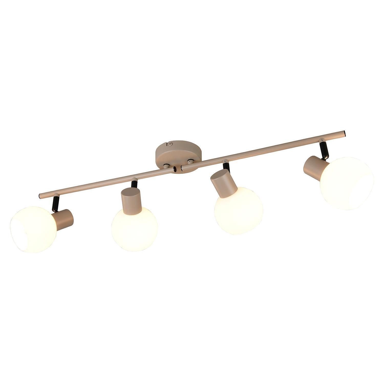 Reality Leuchten Deckenstrahler BOBA, 4-flammig, Beige, günstig online kaufen