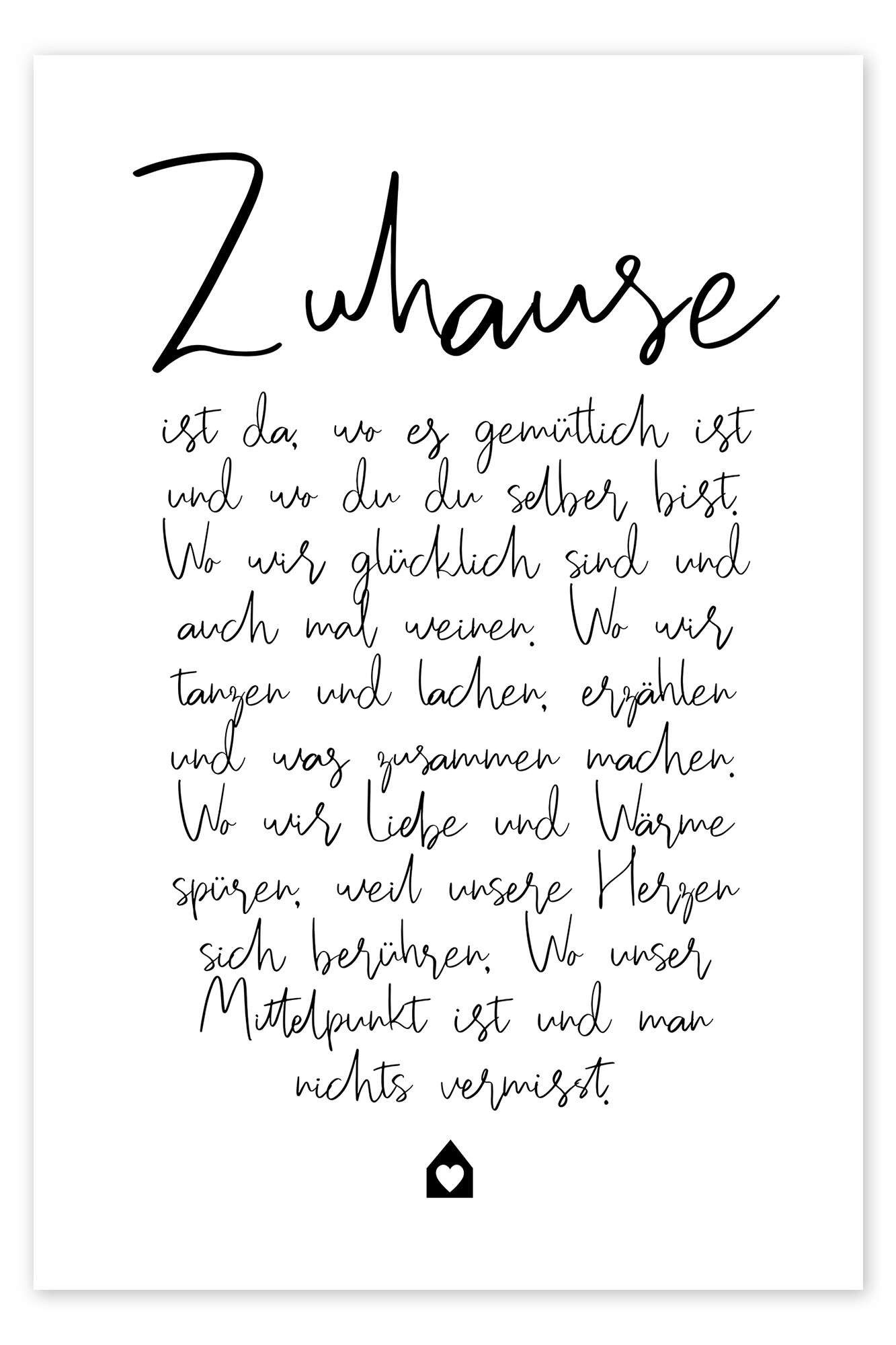 Posterlounge Wandbild Zuhause, Ohkimiko, erhältlich als Poster, Leinwandbild, Wandsticker oder Acrylglasbild