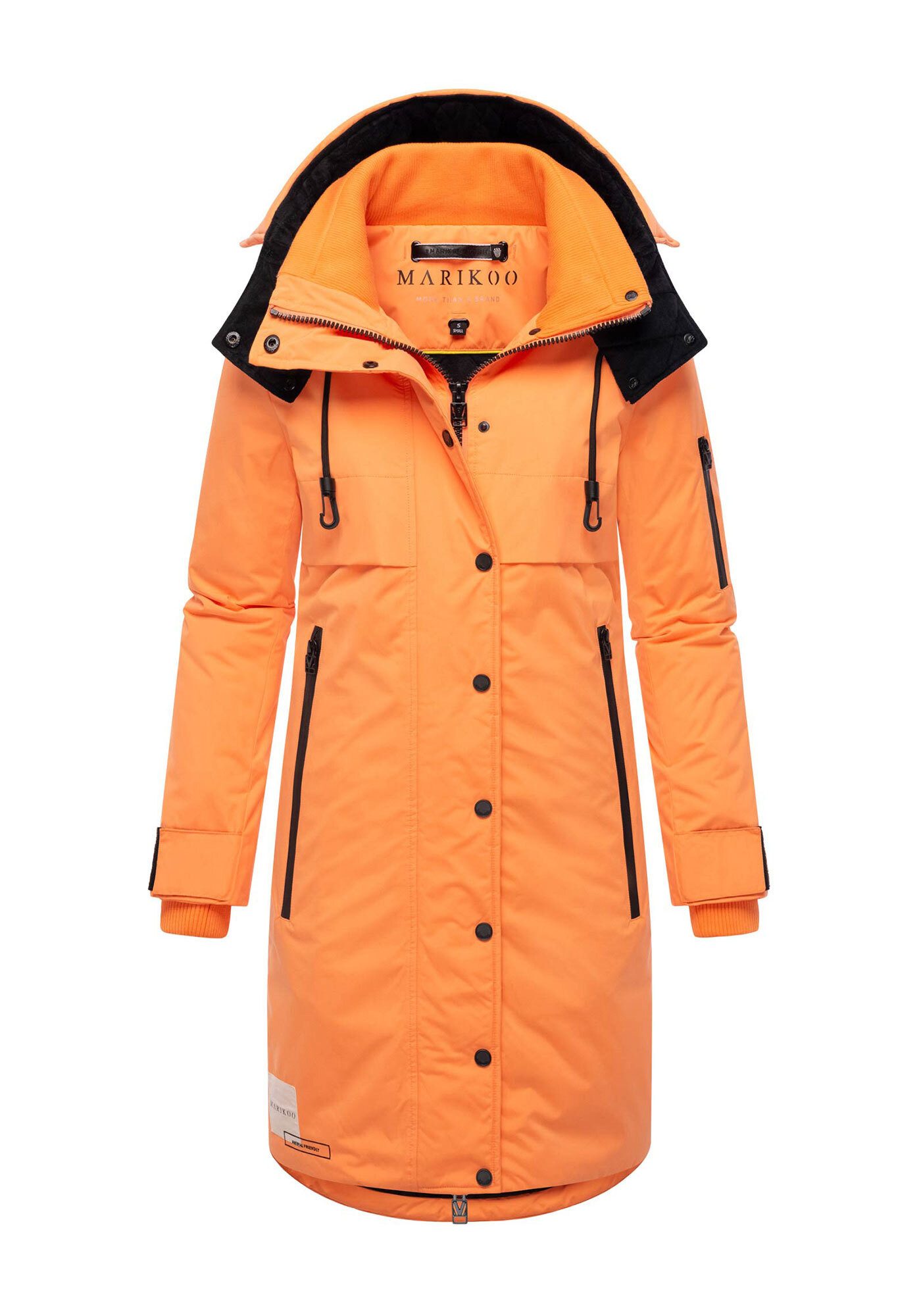 Marikoo Winterjacke Anoukaa langer Parka mit abnehmbarer Kapuze – Bild 5 von 5
