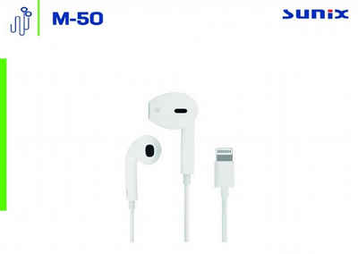 Sunix Sunix In-Ear Stereo Sound Kopfhörer Mikrofon Lightning Weiß In-Ear-Kopfhörer