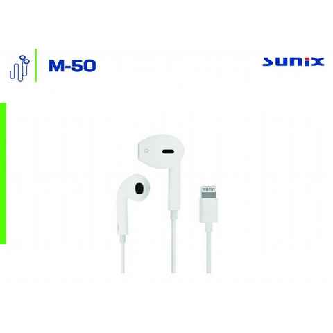 Sunix Sunix In-Ear Stereo Sound Kopfhörer Mikrofon Lightning Weiß In-Ear-Kopfhörer
