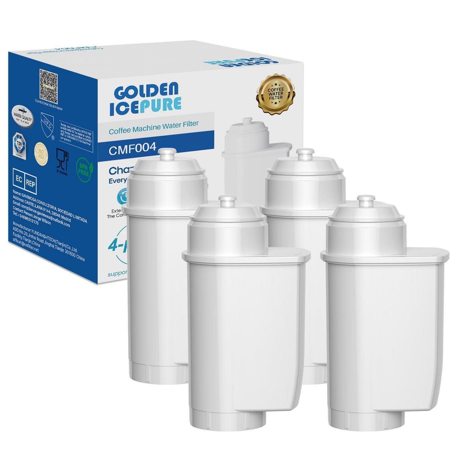 LuxusKollektion Wasserfilter Wasserfilter Kaffeevollautomat 4 Stück