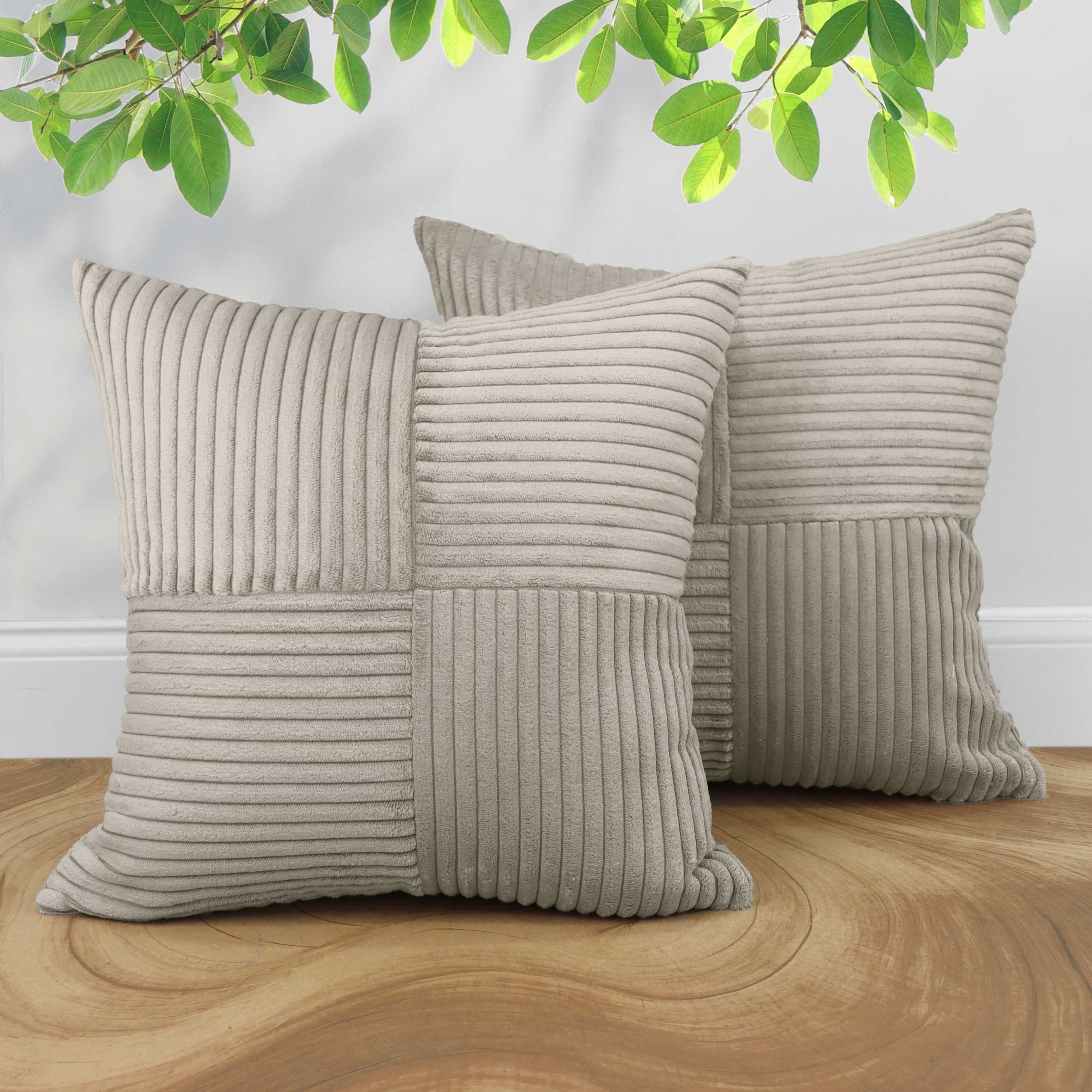Amilian Kissenbezüge 2er Set Kissenhüllen - Sofakissenbezug & Couchkissenbezug, (2 Stück), 40x40 cm, Kissenhülle für Kissen, Dekokissen, Zierkissen, Sofakissen